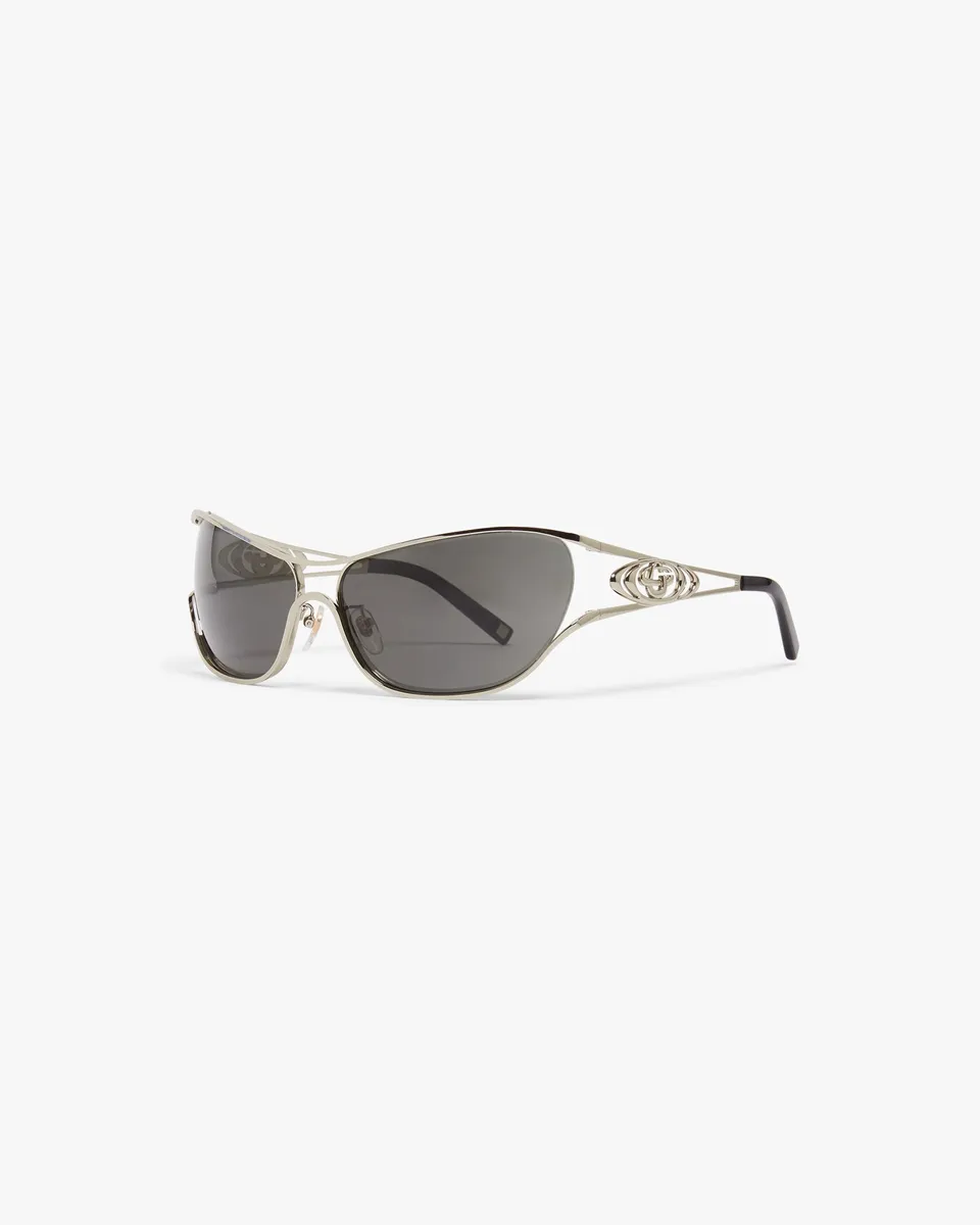 Casablanca Outline Sport occhiali sole neri lenti grigie