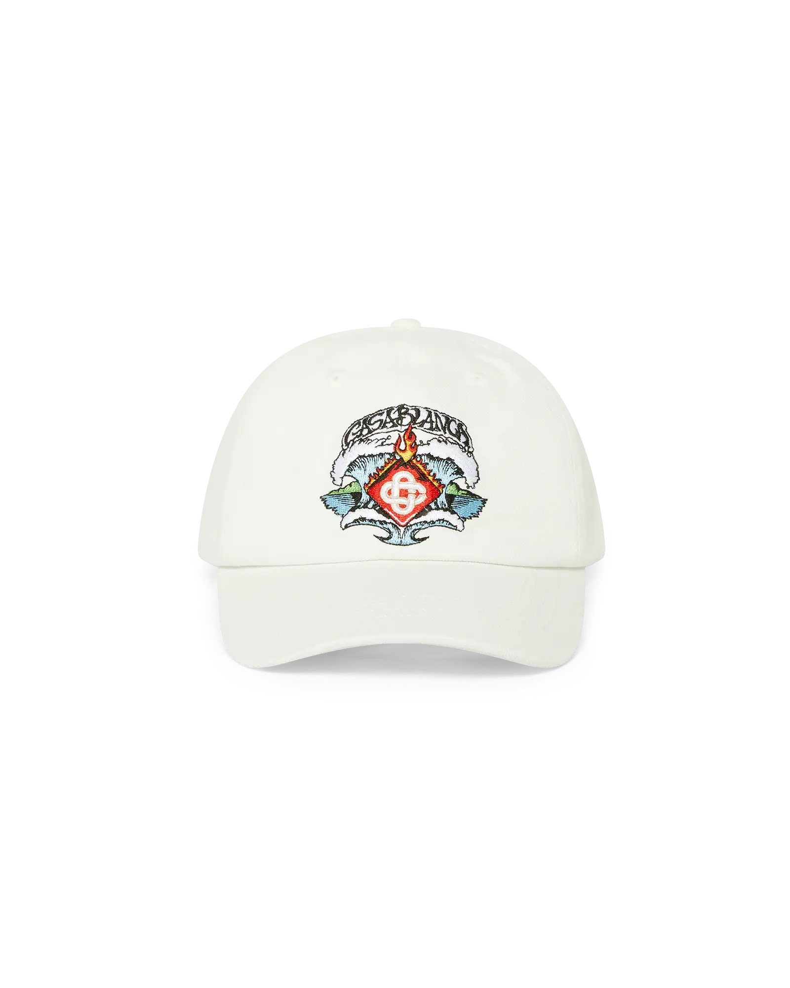 Casablanca Cappellino Waves Bambino Bianco Cotone