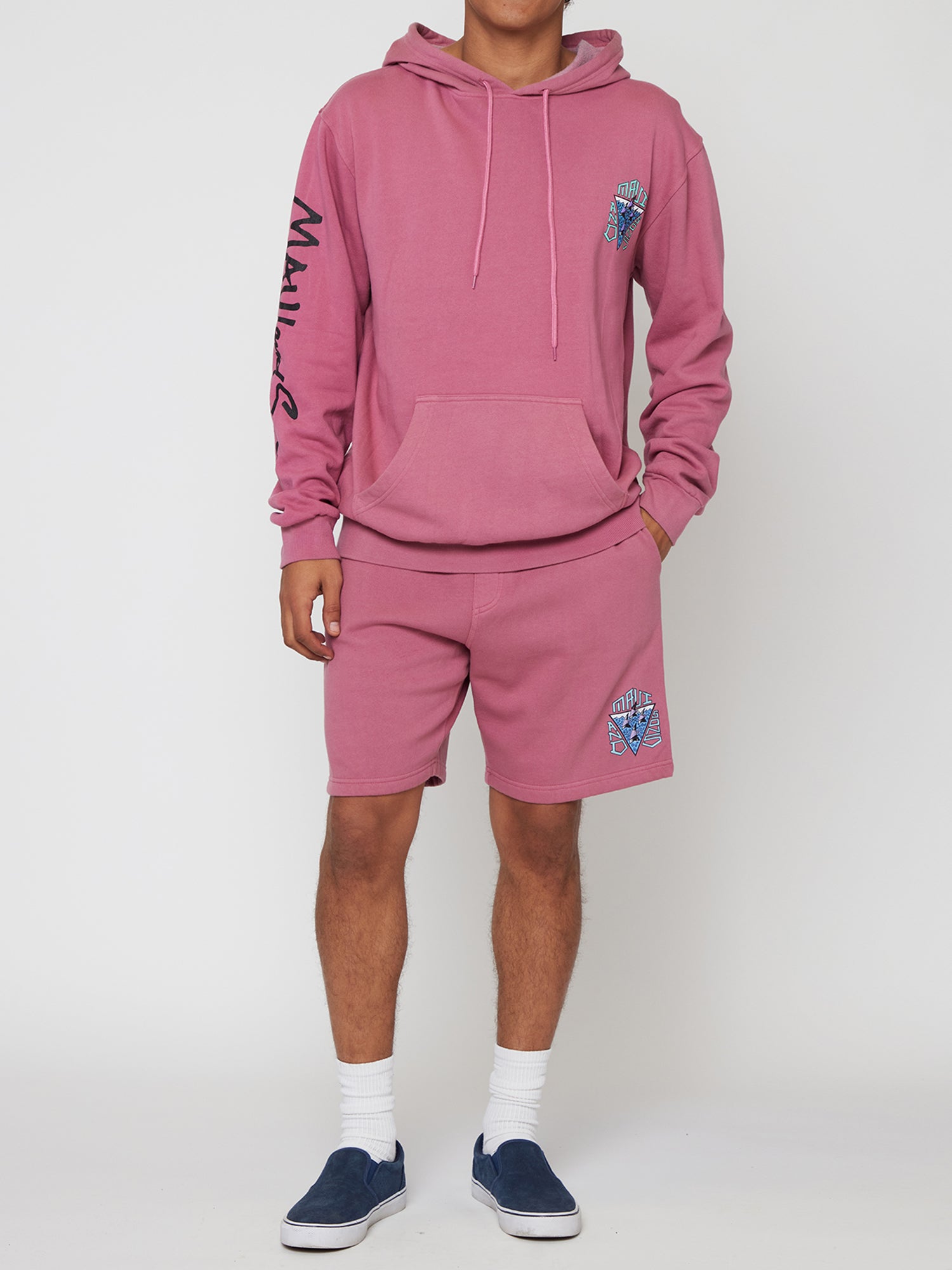 Maui and Sons S.W.P. shorts felpa rosa elastico cotone