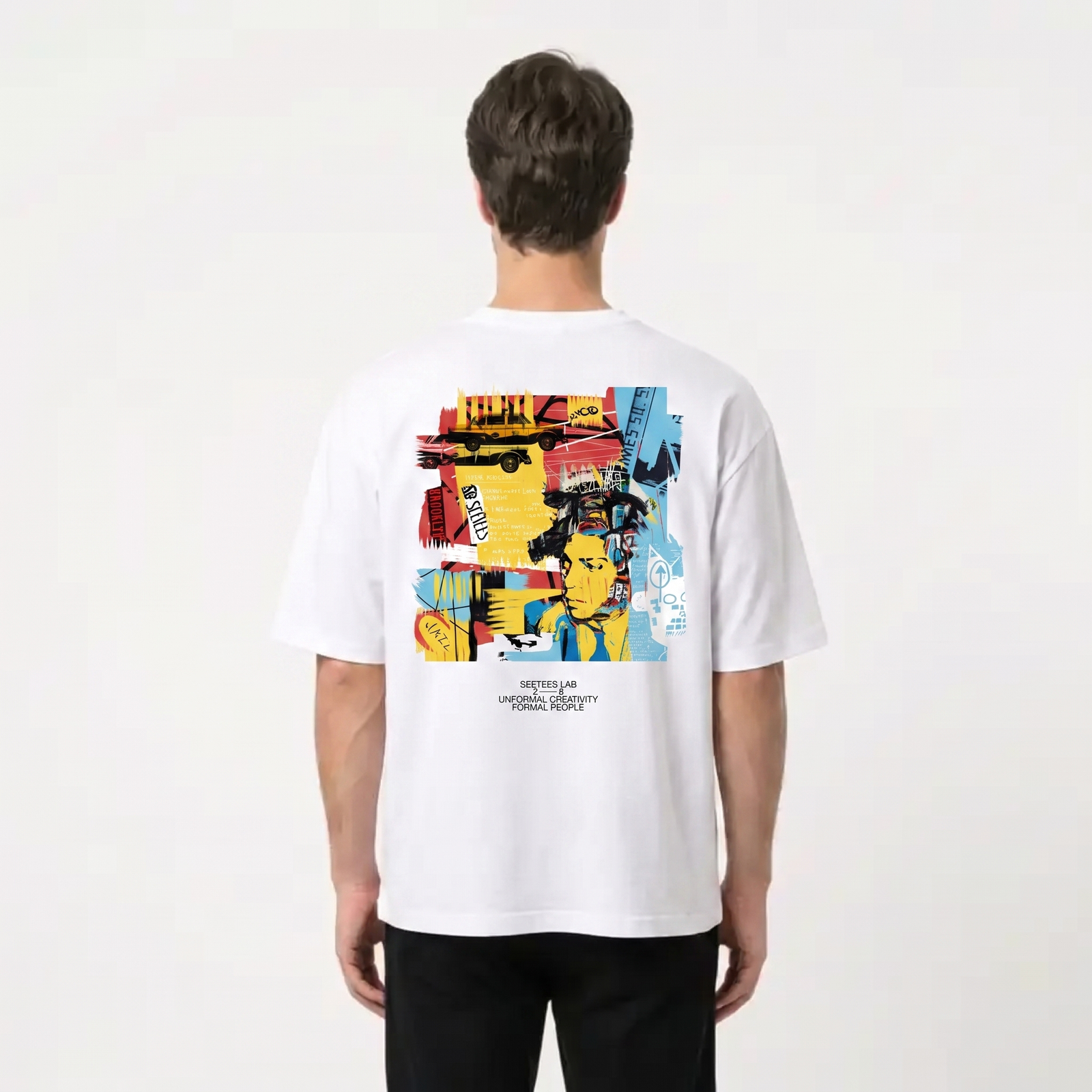 Seetees Basquiat Color t-shirt stampa arte