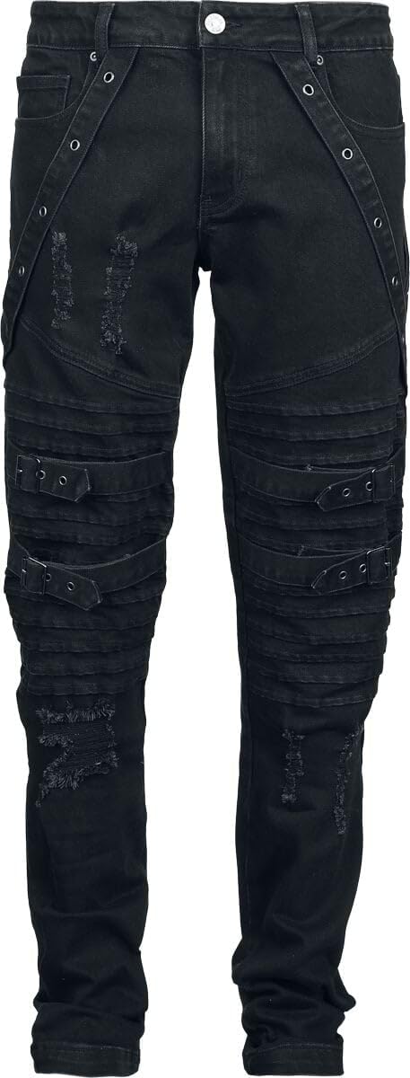 Gothicana by EMP Pete jeans nero uomo gotico