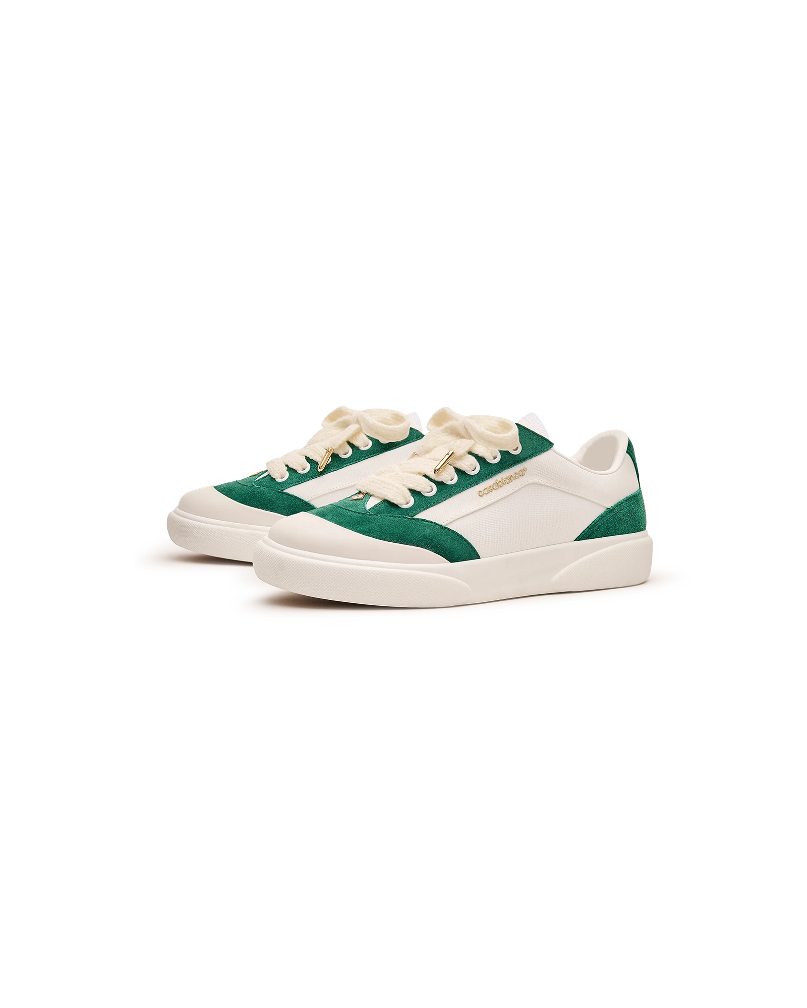Casablanca Del Mar Sneakers Bianche Verdi Pelle