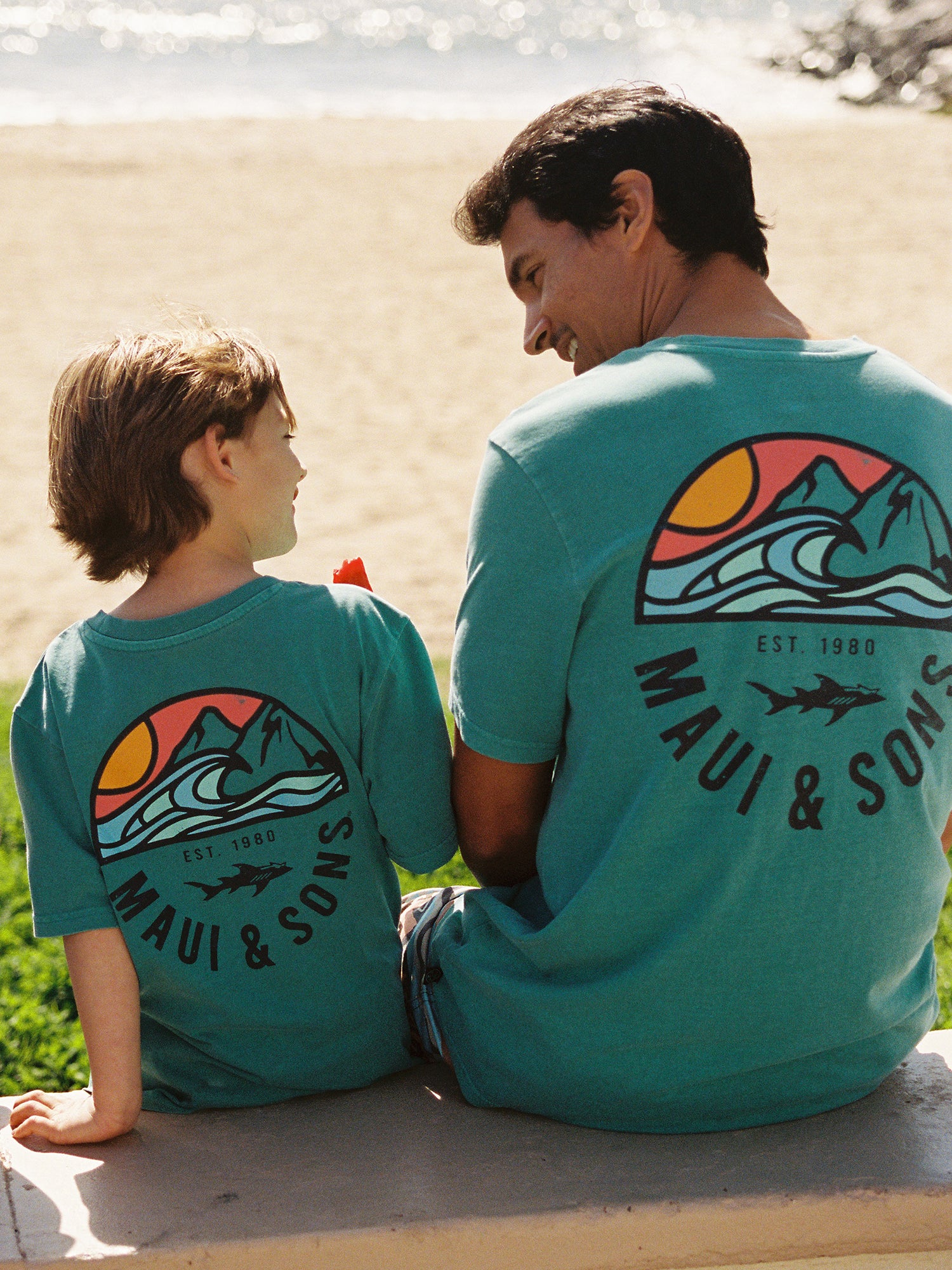 Maui and Sons All Season maglietta bambino azzurra cotone