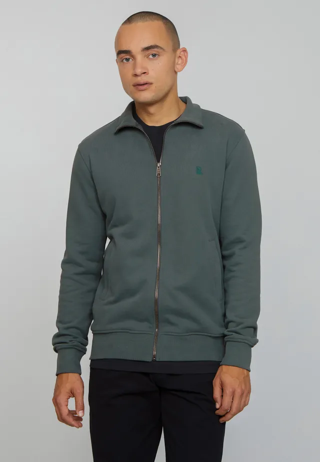 Recolution Camphor felpa zip eukalyptus cotone bio