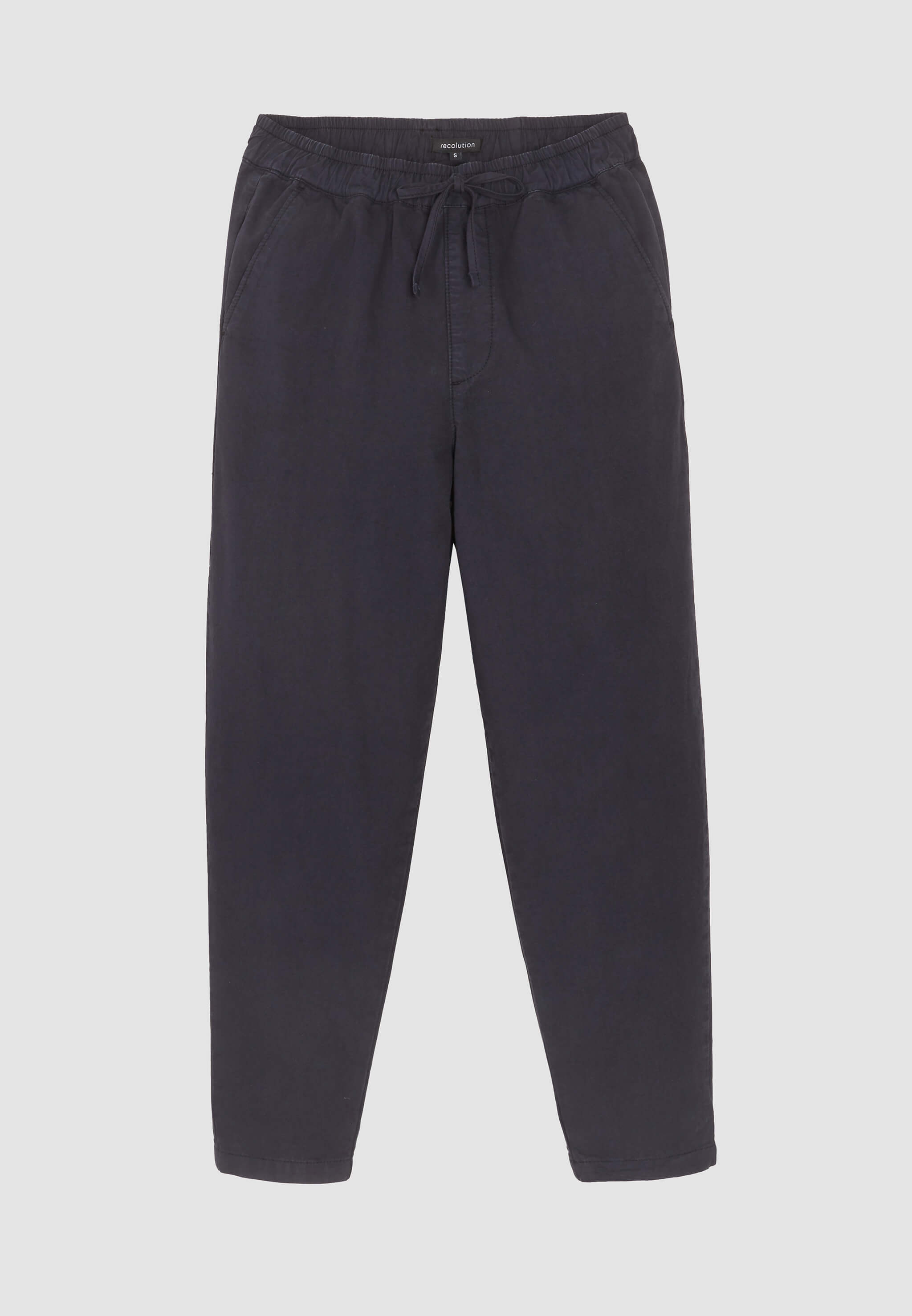 Recolution Kale pantaloni chino blu navy cotone bio