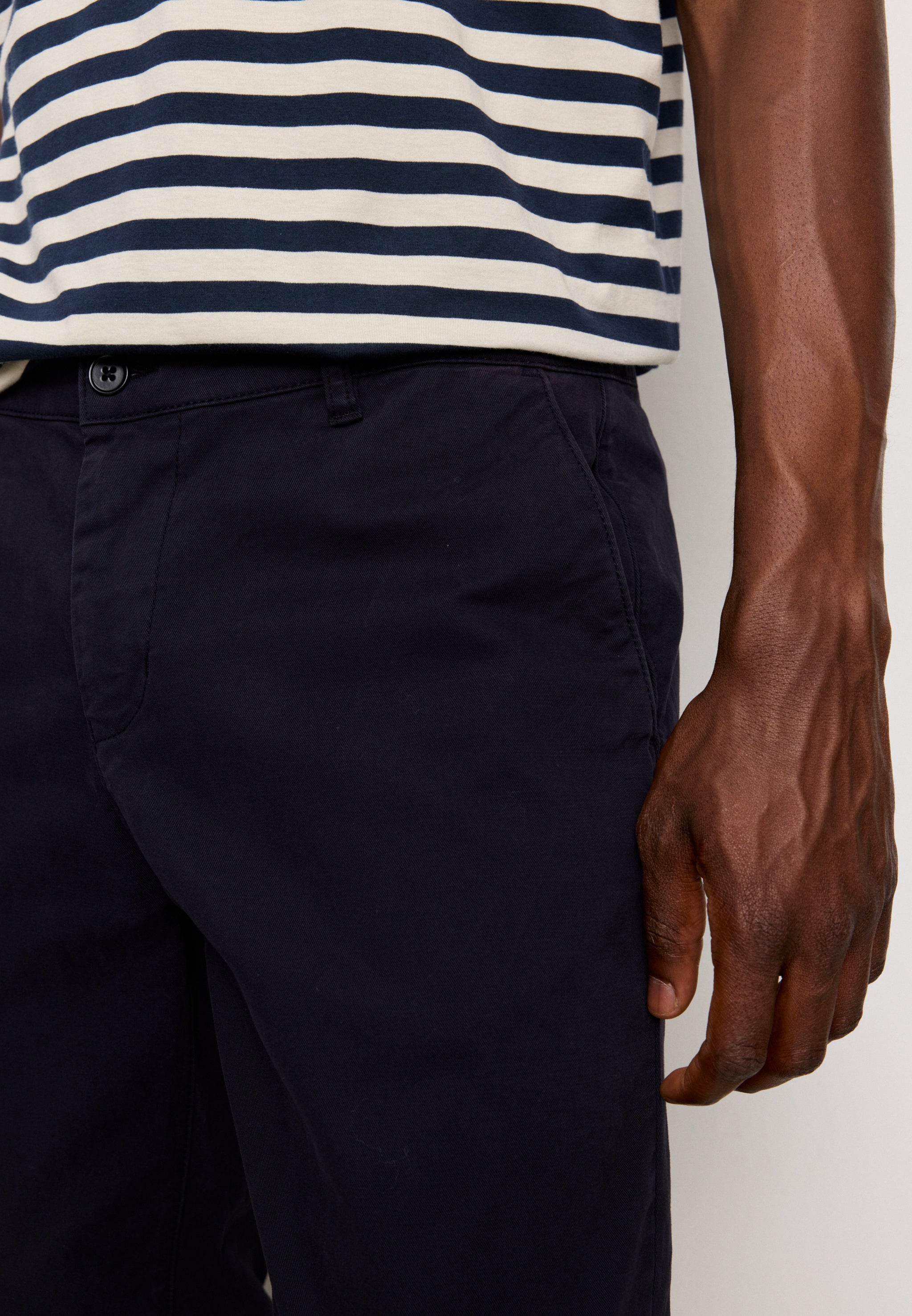 Recolution Kelp pantaloni chino blu navy cotone bio