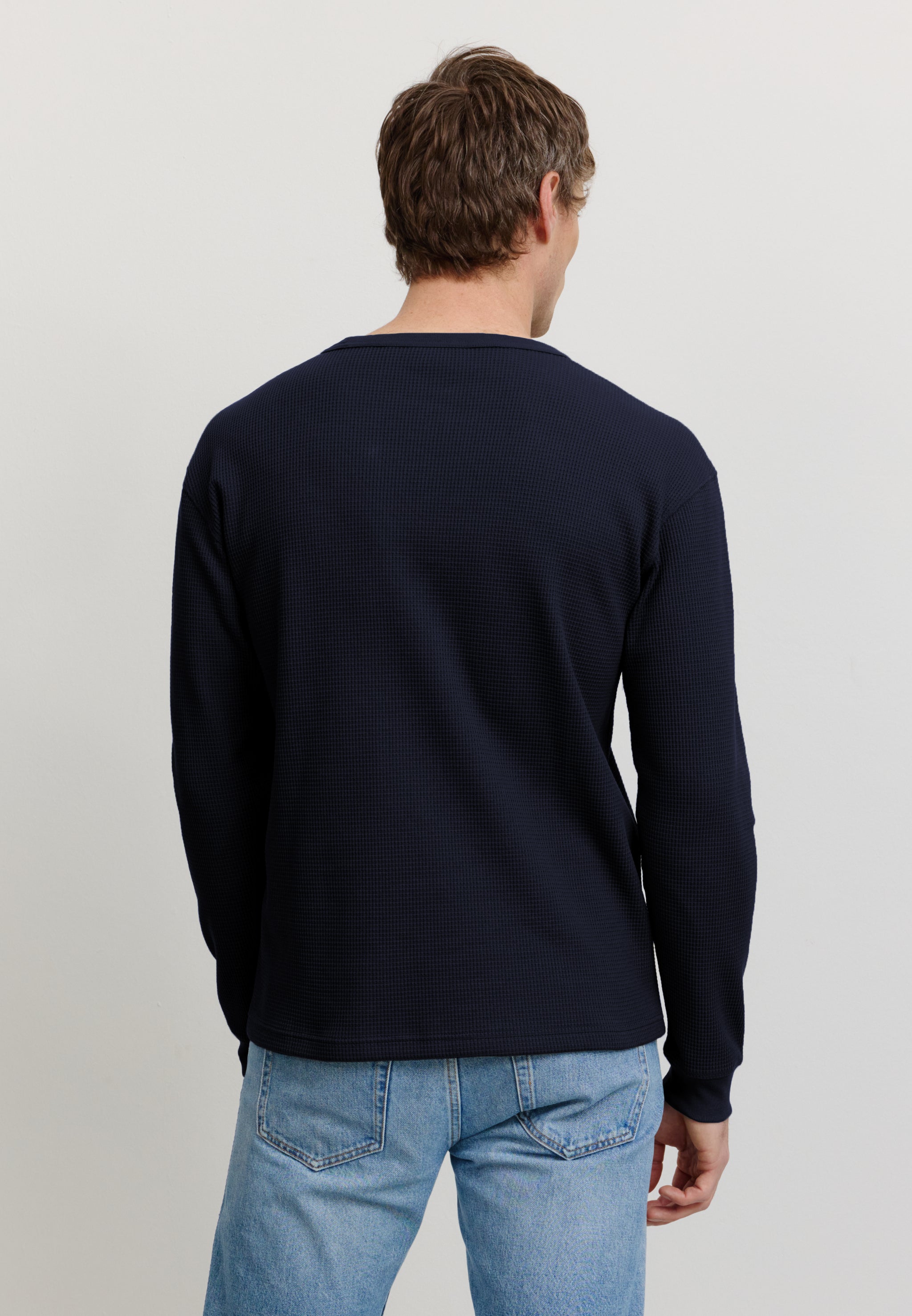 Recolution Larkspur longsleeve cotone bio blu navy
