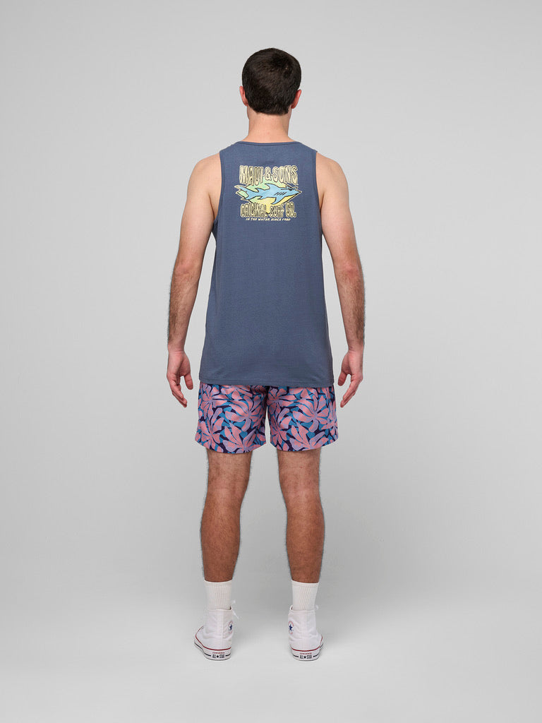 Maui and Sons Biting Edge canotta uomo squalo