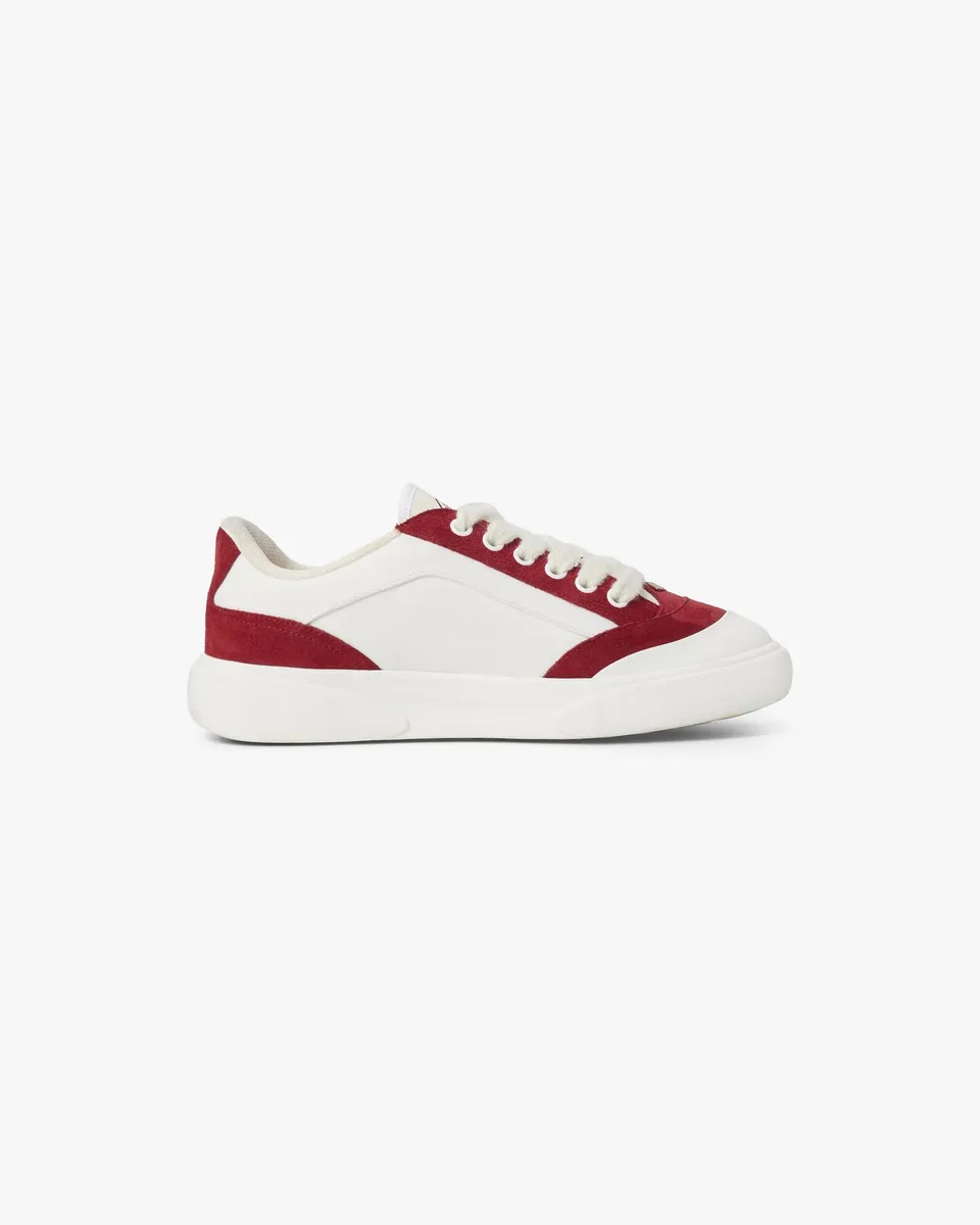 Casablanca Del Mar sneakers uomo bianco bordeaux pelle