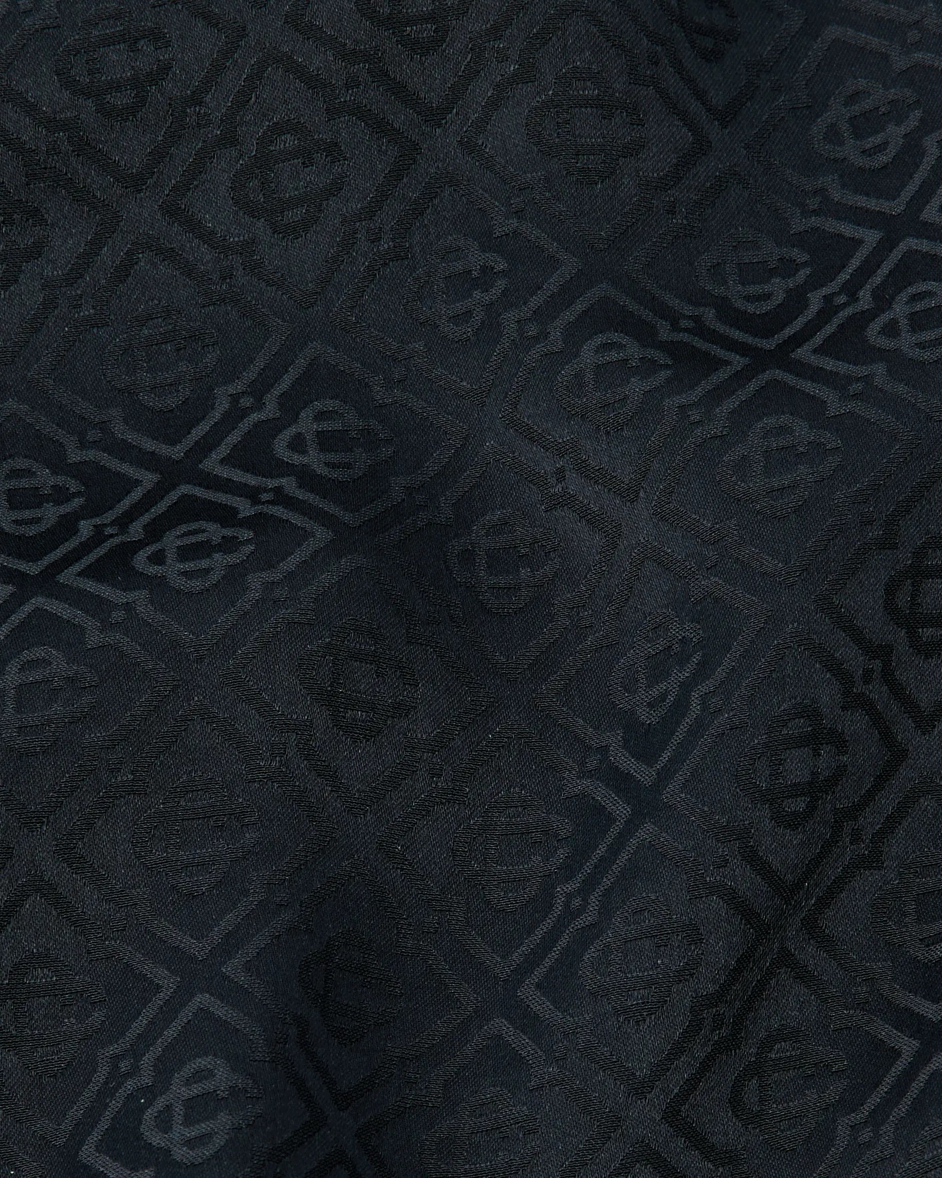Casablanca Navy Monogram giacca tuta navy viscosa