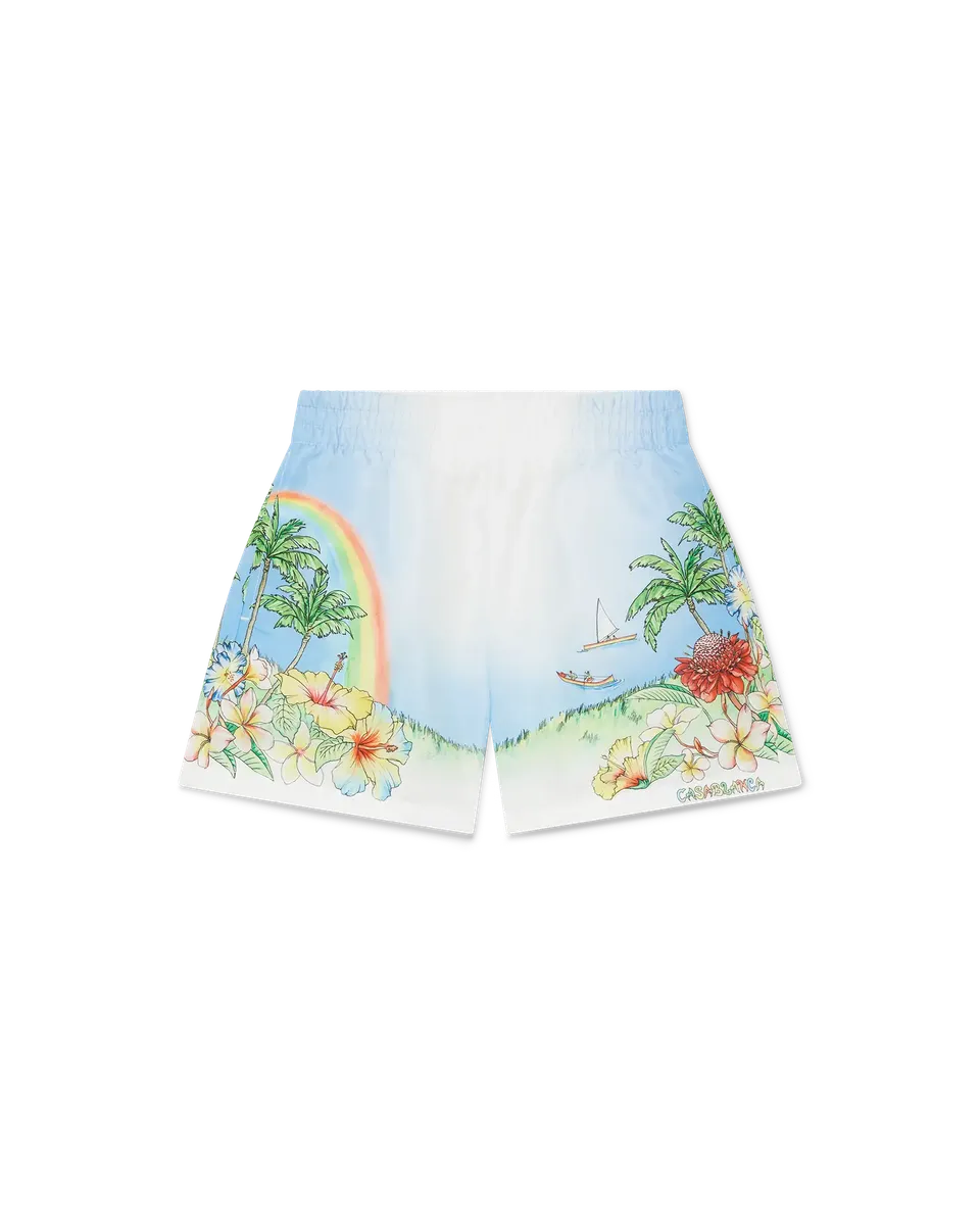 Casablanca Aloha shorts mare bambino multicolore