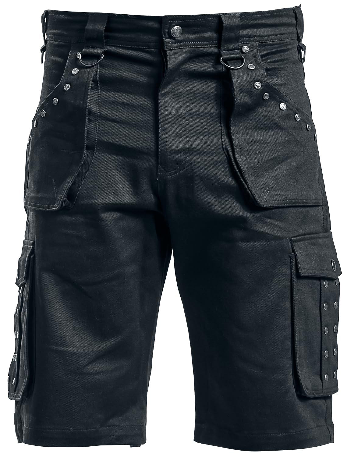 Gothicana by EMP pantaloncini uomo neri con rivetti