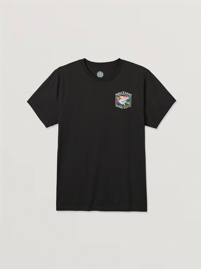Maui and Sons Surf Thrasher maglietta nera cotone squalo