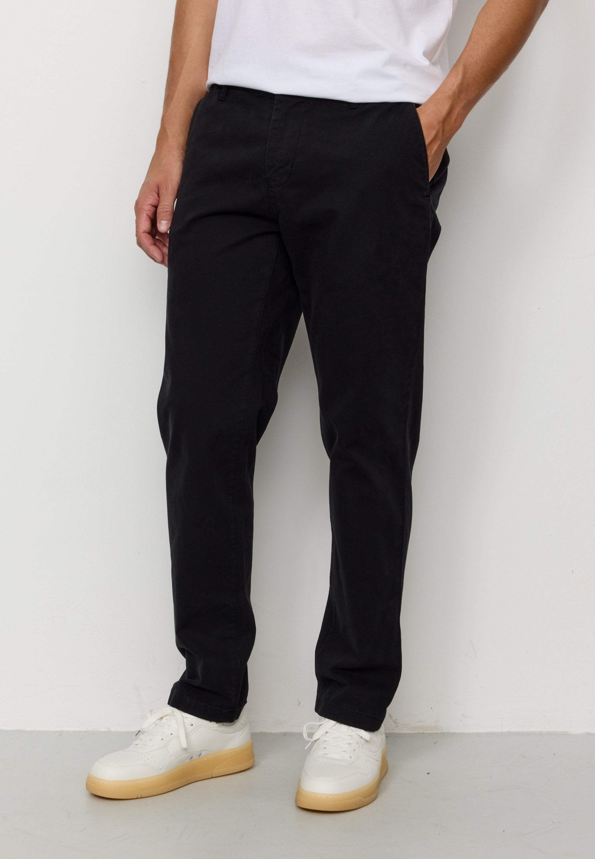 Recolution Kelp pantaloni chino nero cotone bio