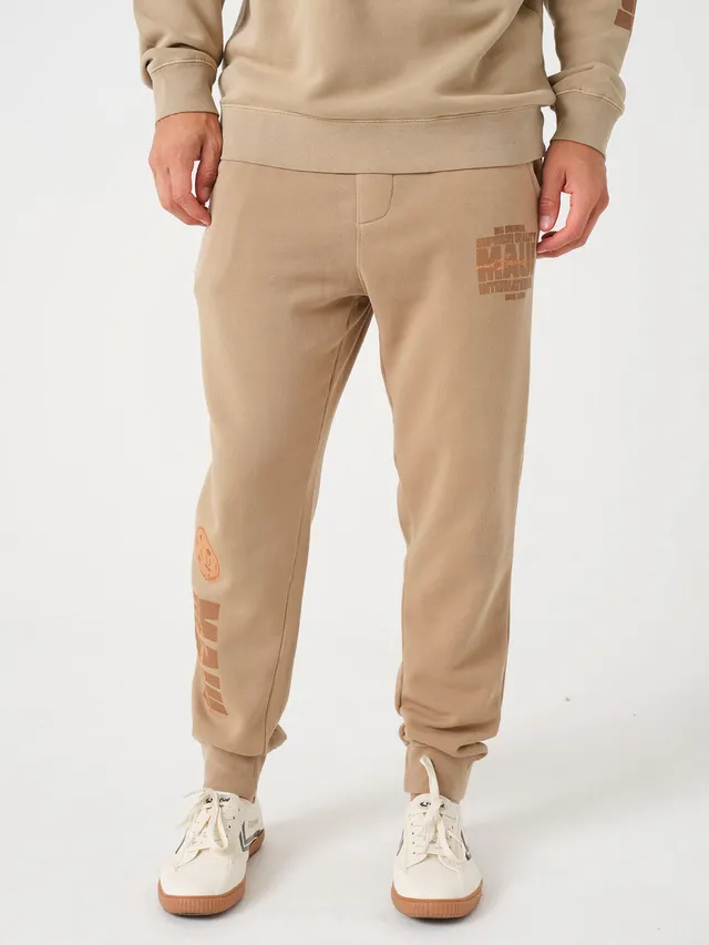 Maui and Sons Original Pantalone Tuta Sabbia in Pile