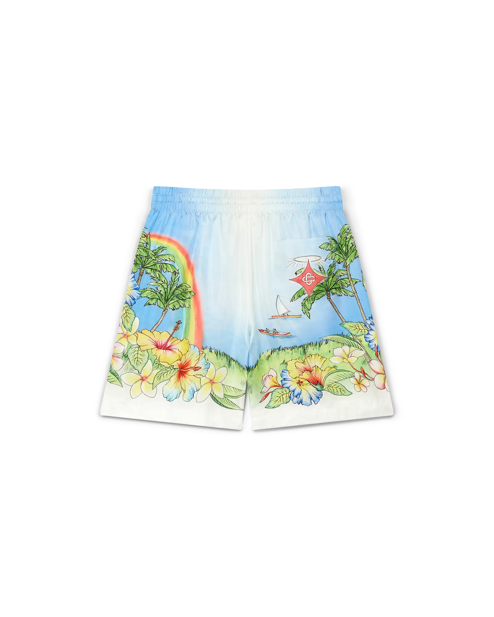Casablanca Aloha bermuda multicolore seta twill
