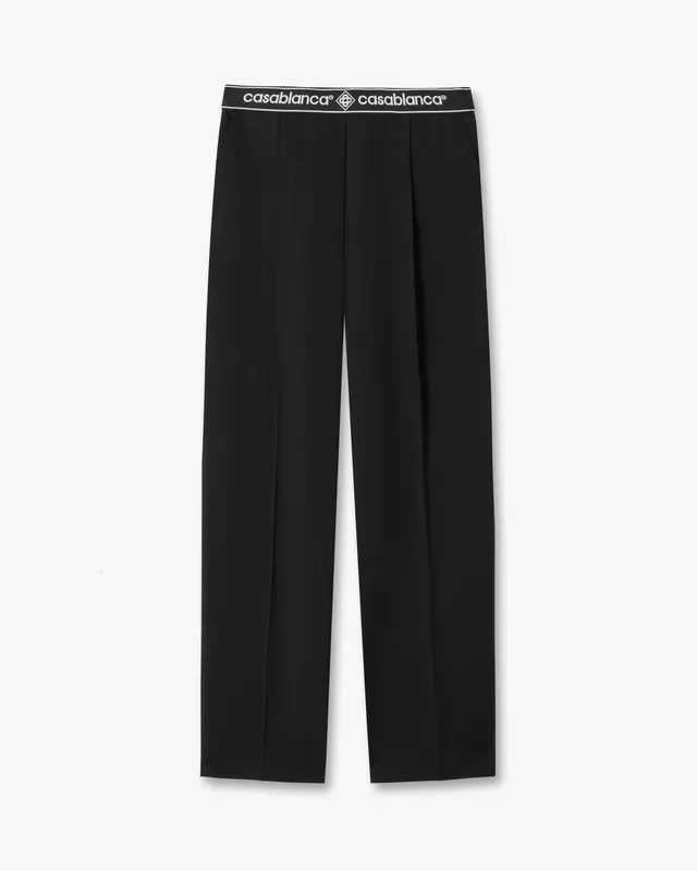 Casablanca Tailoring pantaloni donna lana nera taglia 38