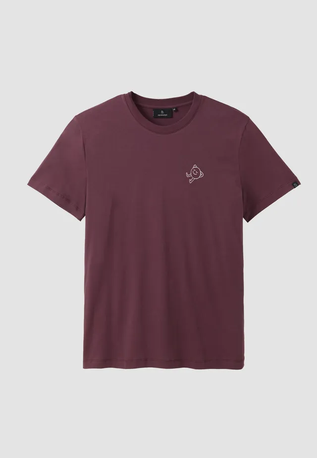 Recolution Agave Lazy t-shirt uomo prugna bio