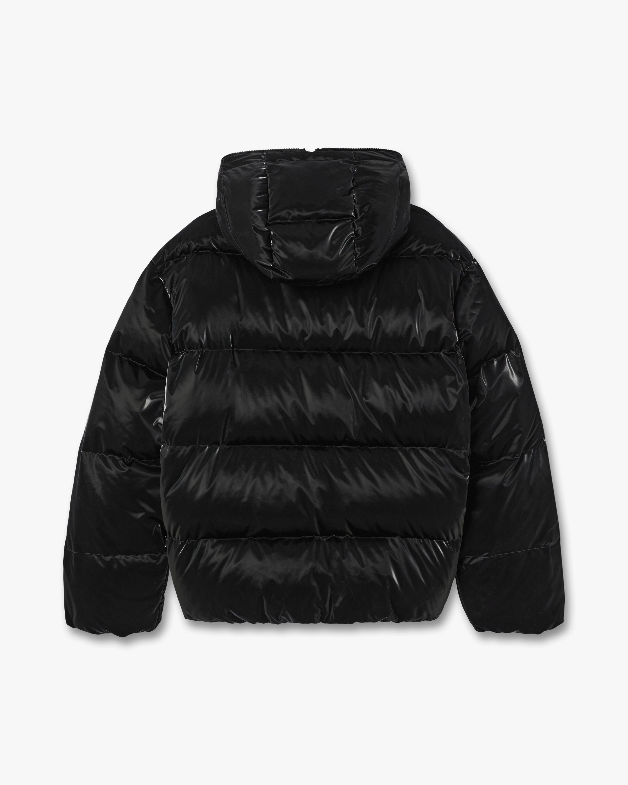 Casablanca puffer nero nylon uomo piuma
