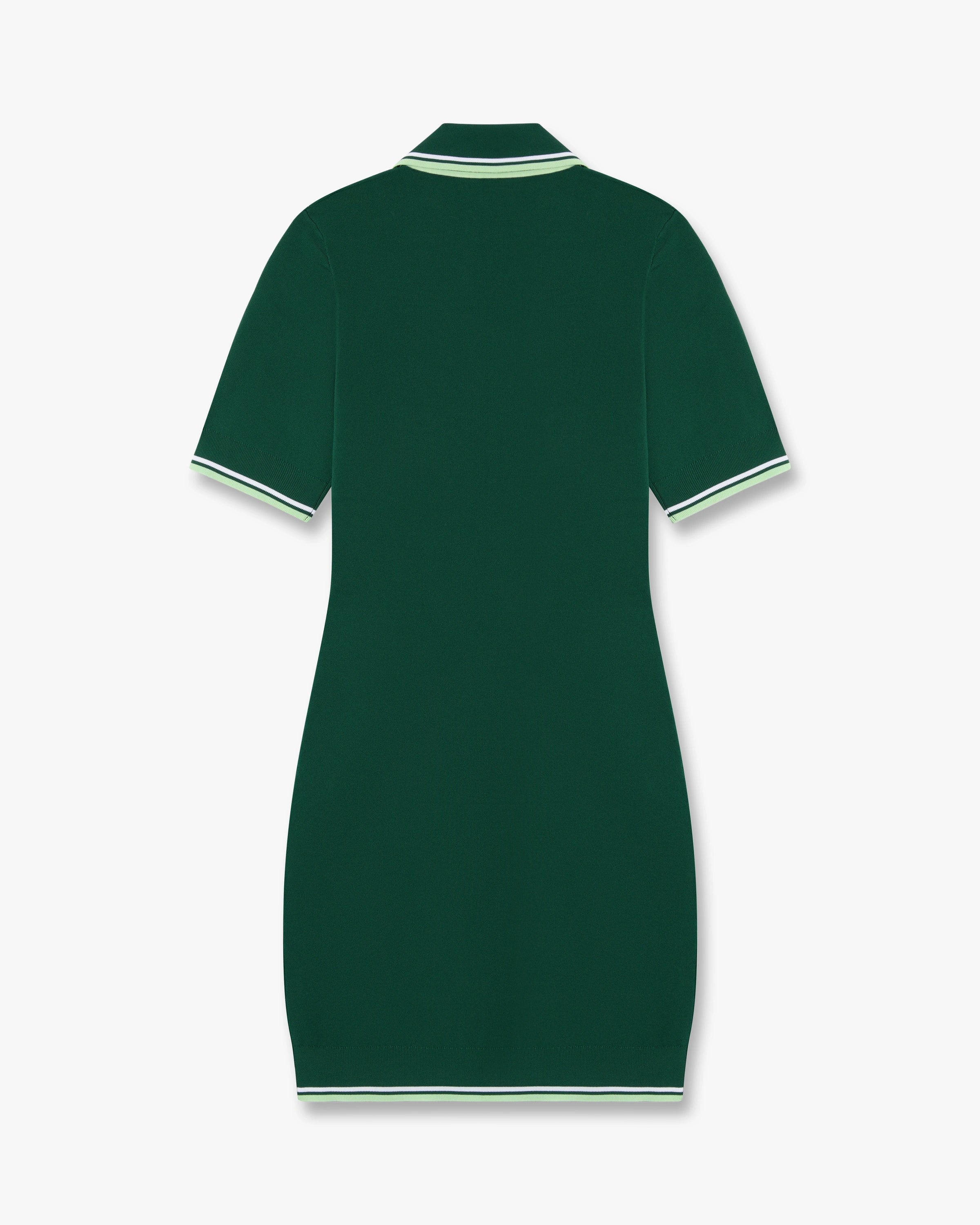 Casablanca V-Neck Polo mini abito verde viscosa