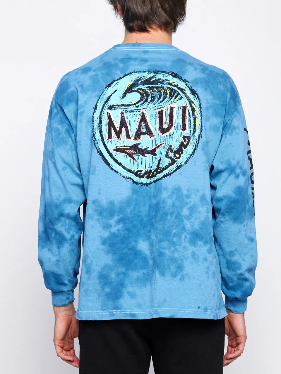 Maui and Sons Shark Shack maglia deep water cotone