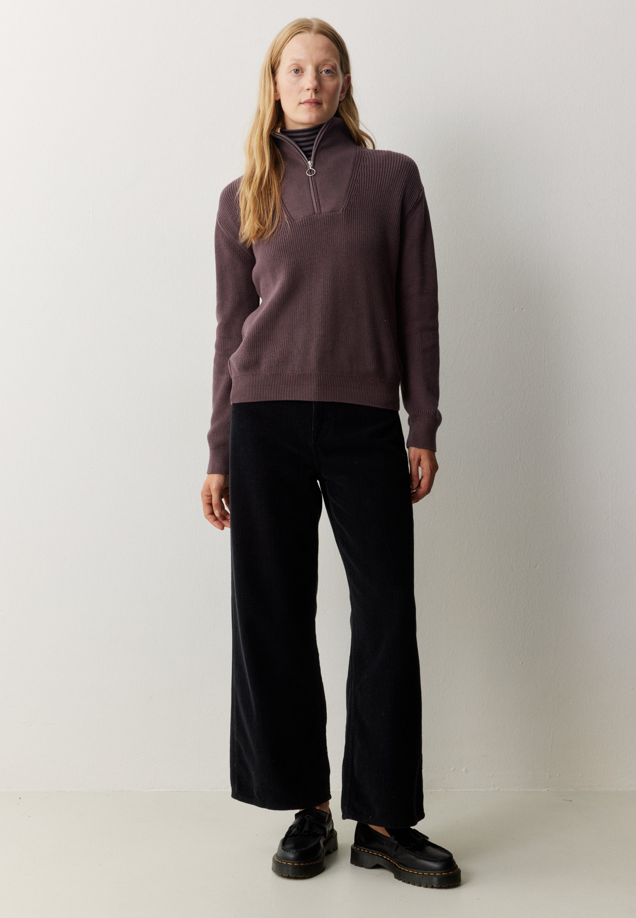 Recolution Erica Corduroy pantaloni donna nero velluto