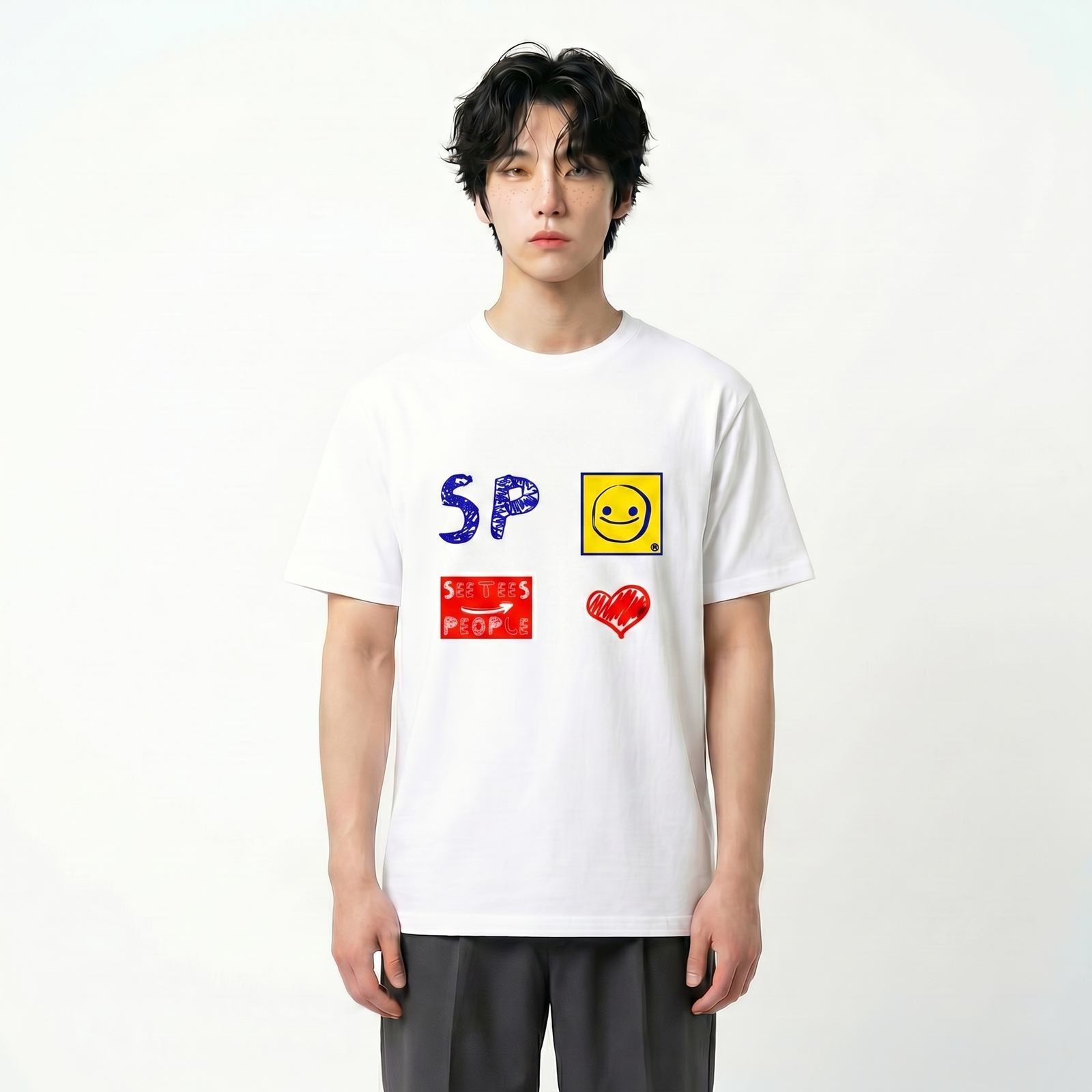 Seetees Make It Yourself t-shirt grafica stickers