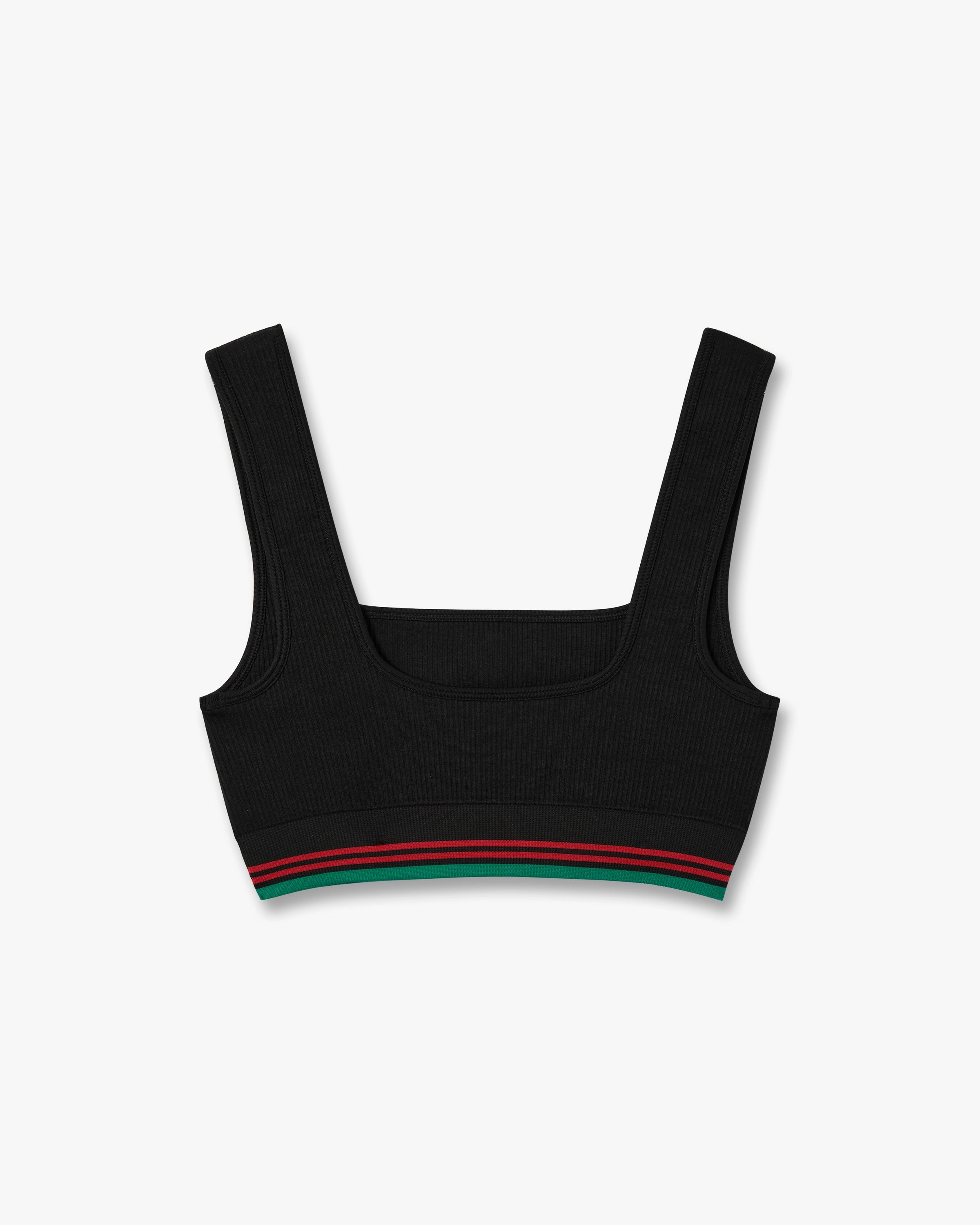Casablanca Black Seamless Bralette nero monogramma O/S