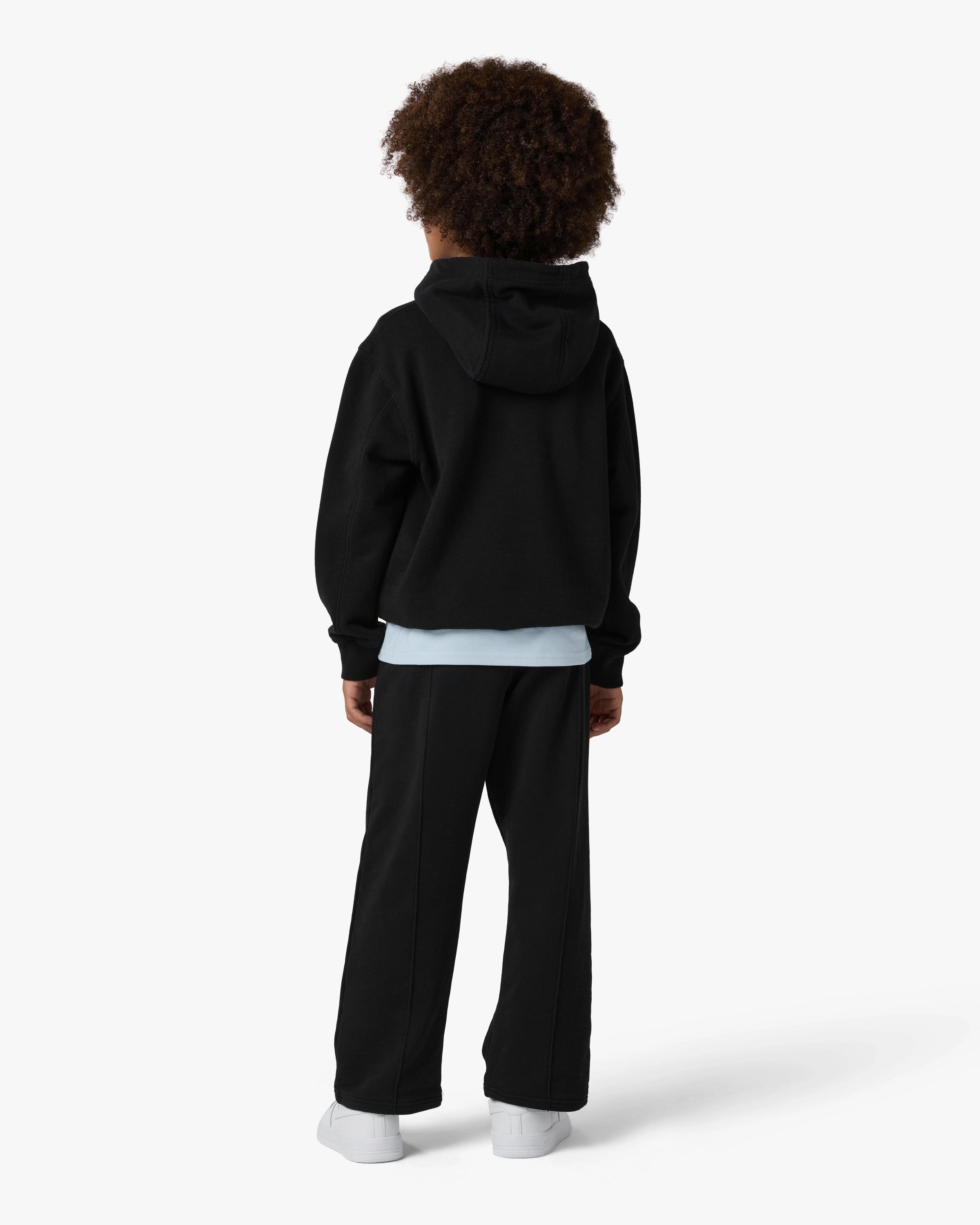 Casablanca Diamond Logo felpa cappuccio nera bambino cotone