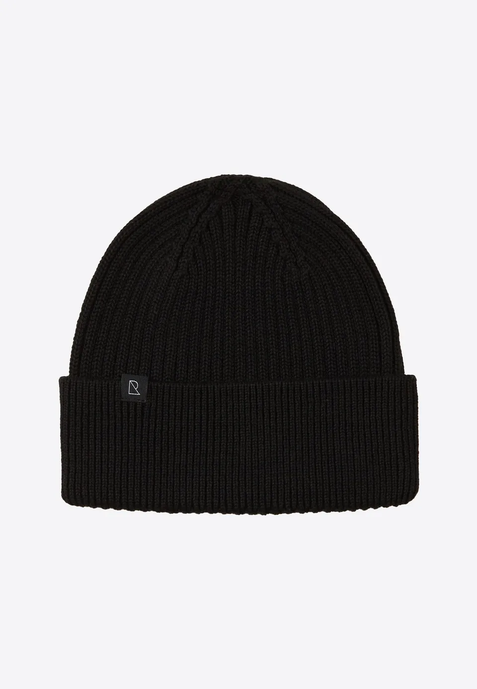 Recolution Mint berretto cotone bio nero a coste unisex
