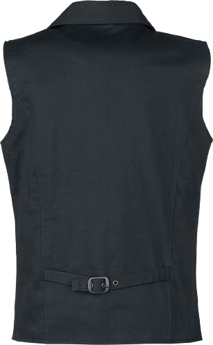 Gothicana by EMP gilet steampunk nero uomo