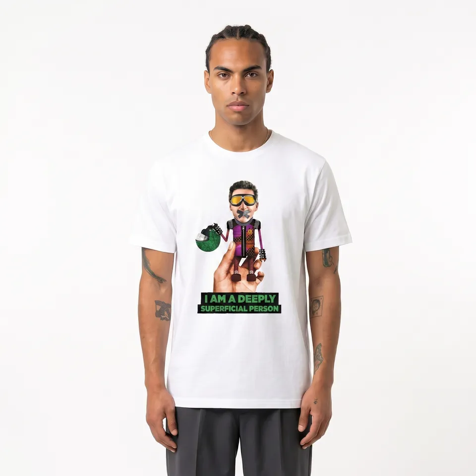Seetees Robot Sci-fi Biker t-shirt grafica