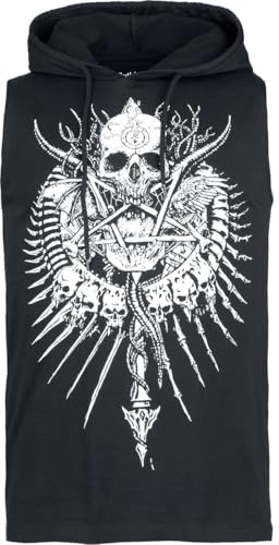Gothicana by EMP canotta nera con cappuccio gotica