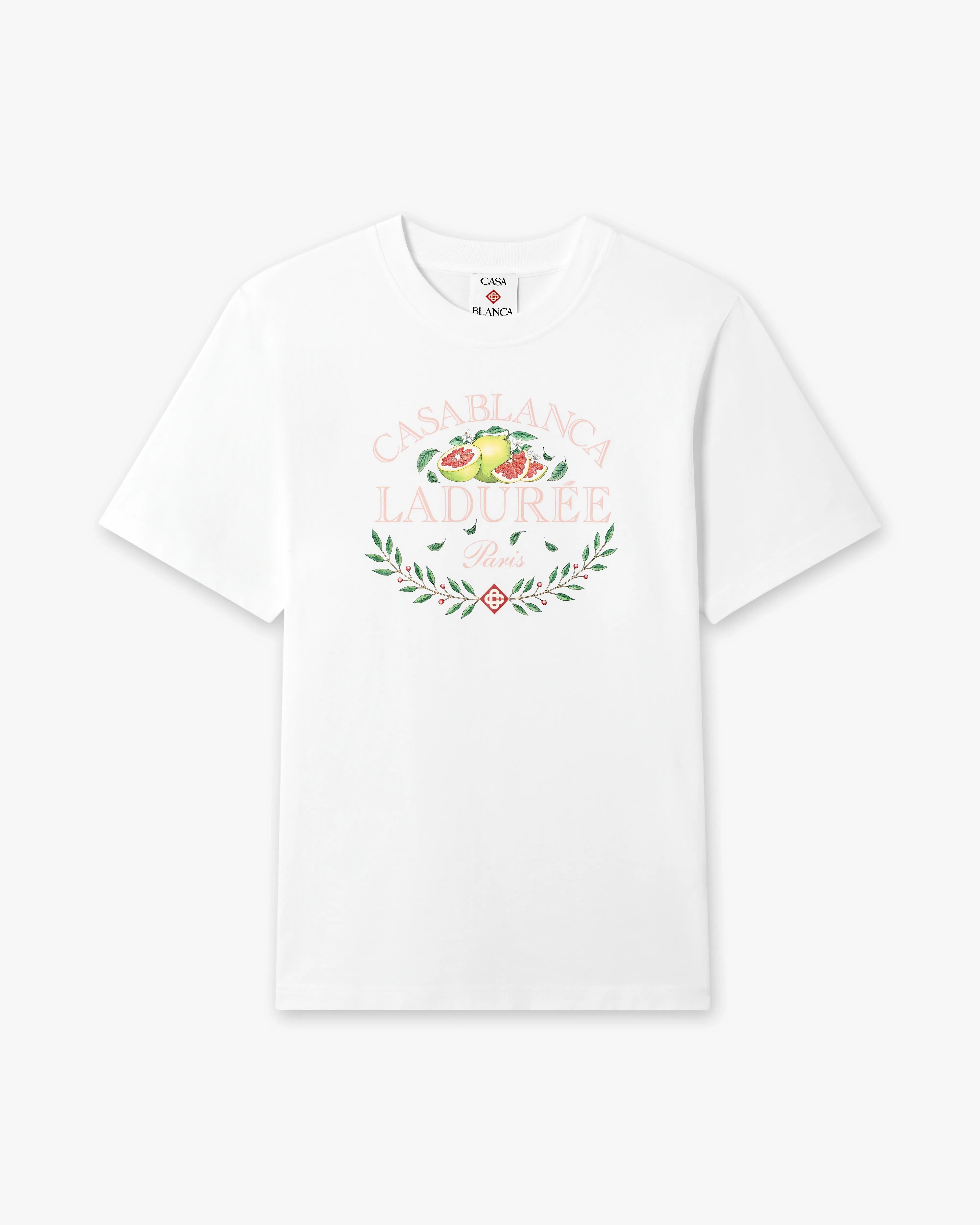 Casablanca Ladurée t-shirt bianca cotone bio unisex