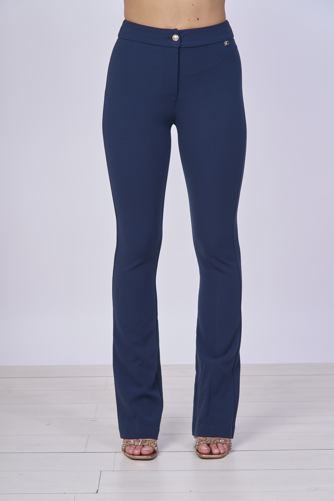 Sarah Chole pantalone elasticizzato poliestere viscosa