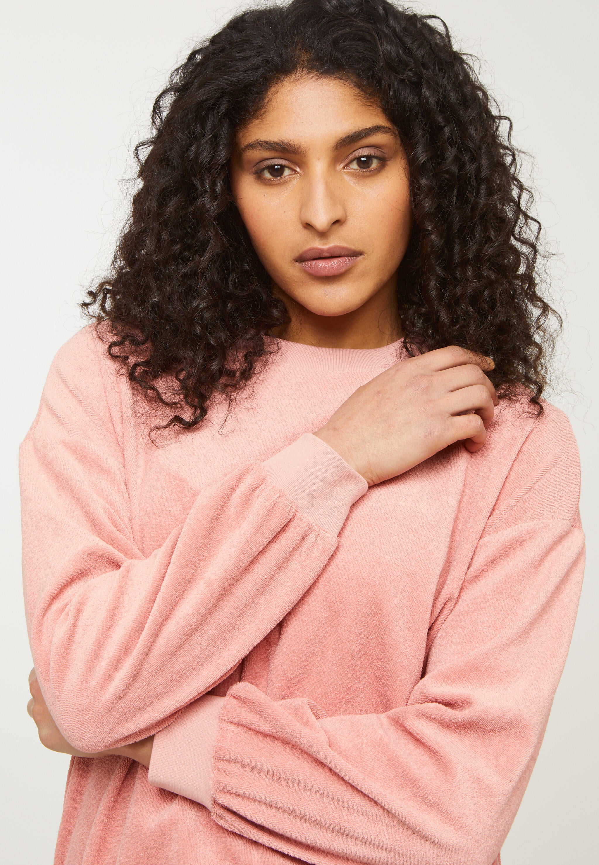 Recolution Nerine felpa ash rose cotone bio