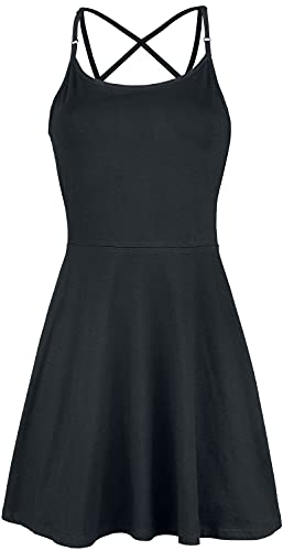 Gothicana by EMP abito nero donna cut-out schiena