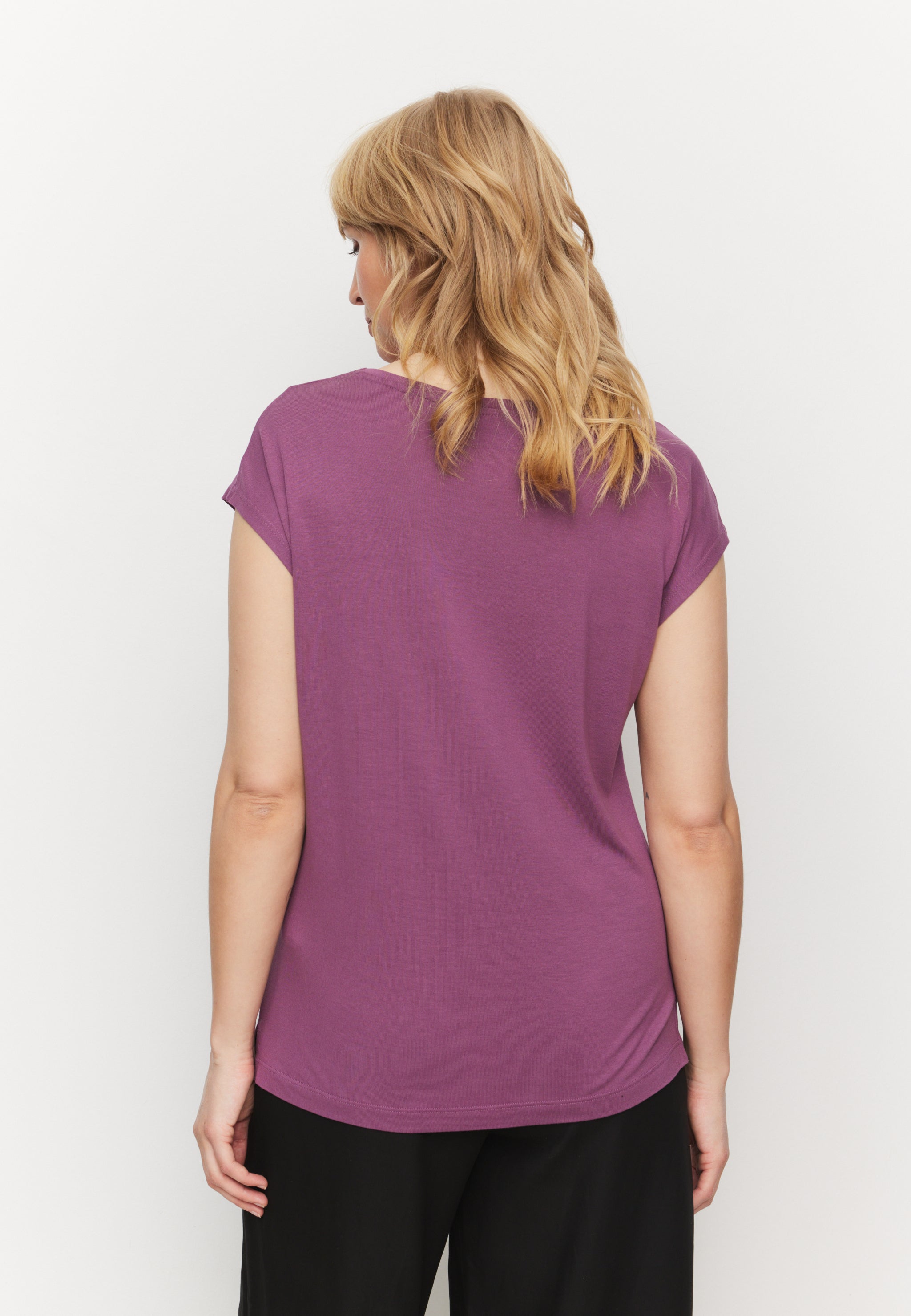 Recolution Mithila t-shirt bordeaux viscosa loose fit
