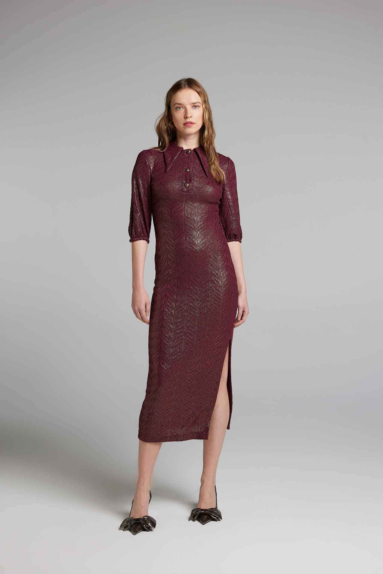 Sarah Chole Abito 27788 Maglia Traforata Foil