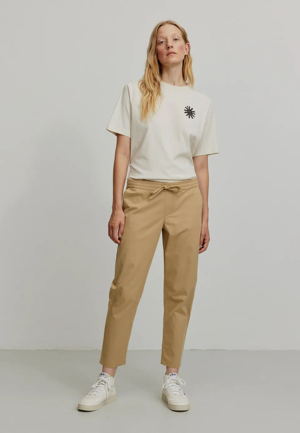 Recolution Kale pantaloni chino beige cotone bio