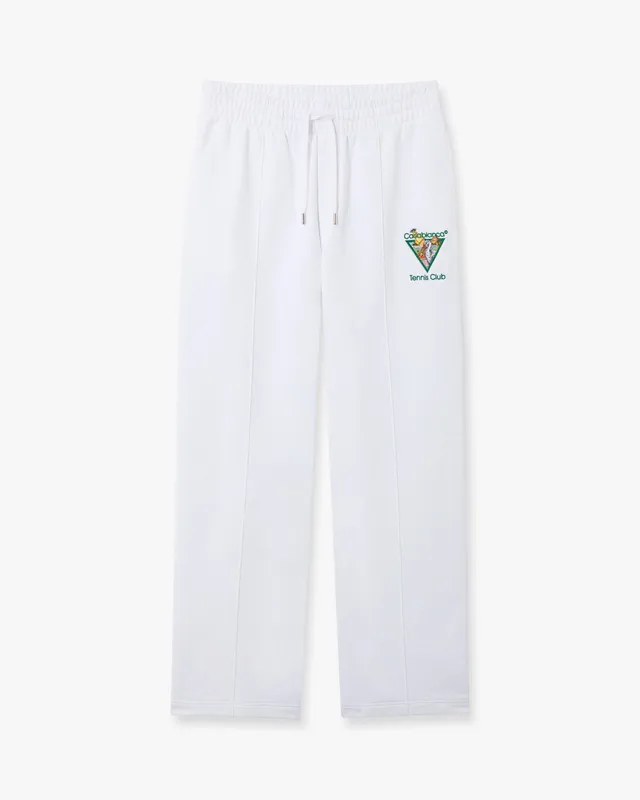 Casablanca Tennis Club pantaloni tuta bianchi