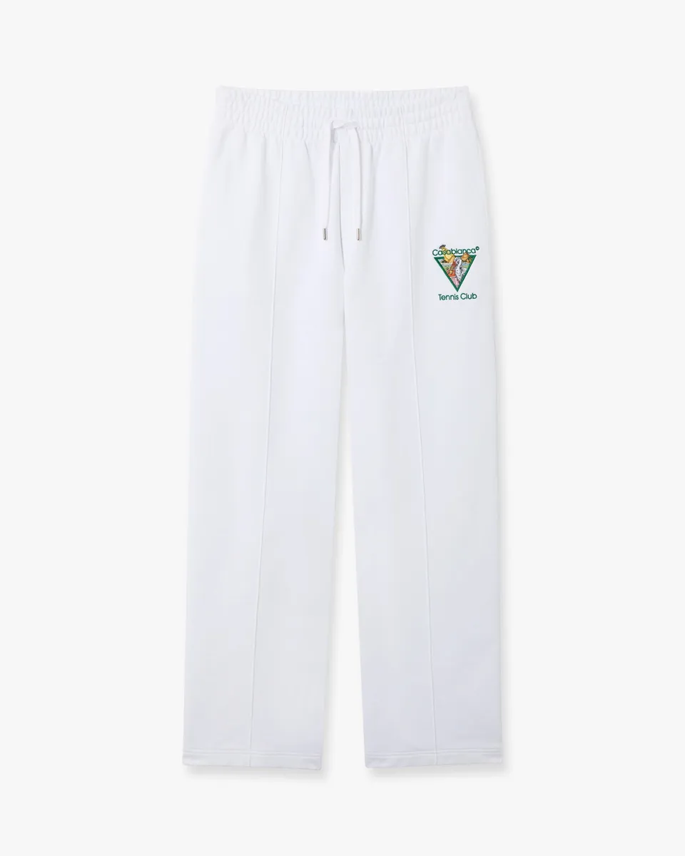 Casablanca Tennis Club pantaloni tuta bianchi