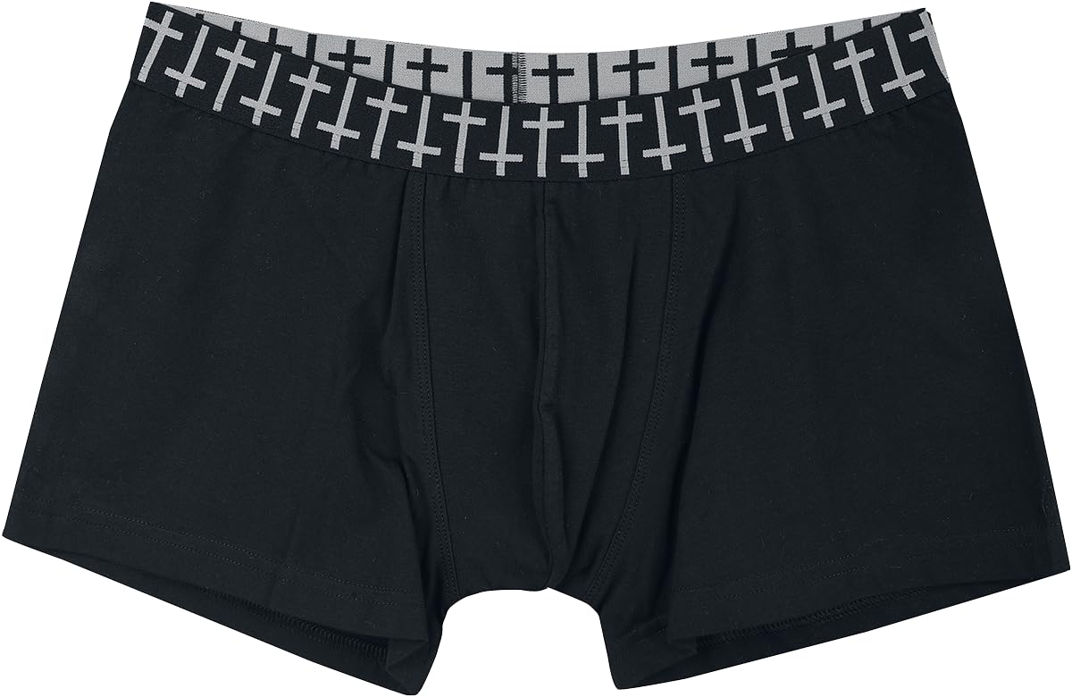 Gothicana by EMP boxer uomo neri con stampe set