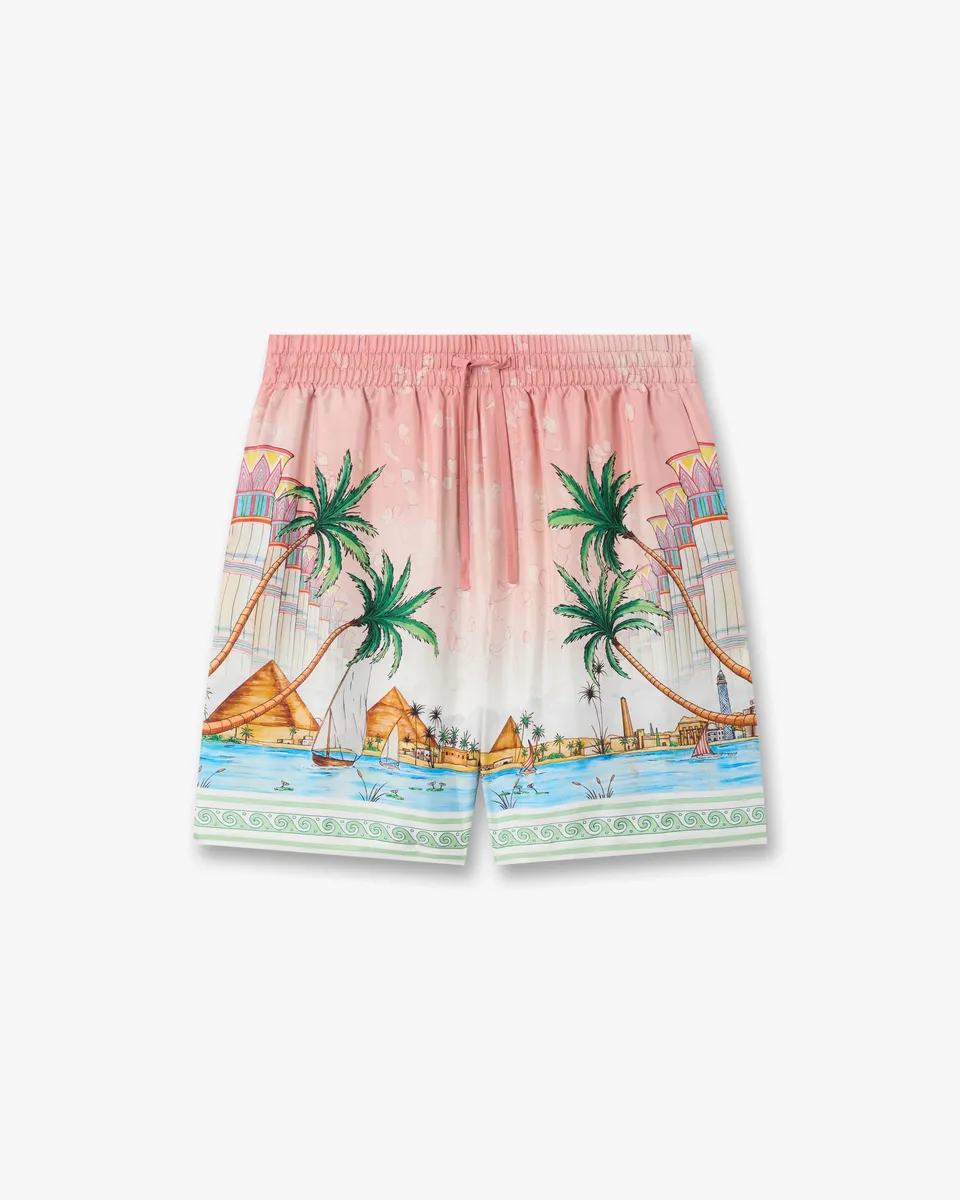 Casablanca Ethereal pantaloncini seta rosa pura