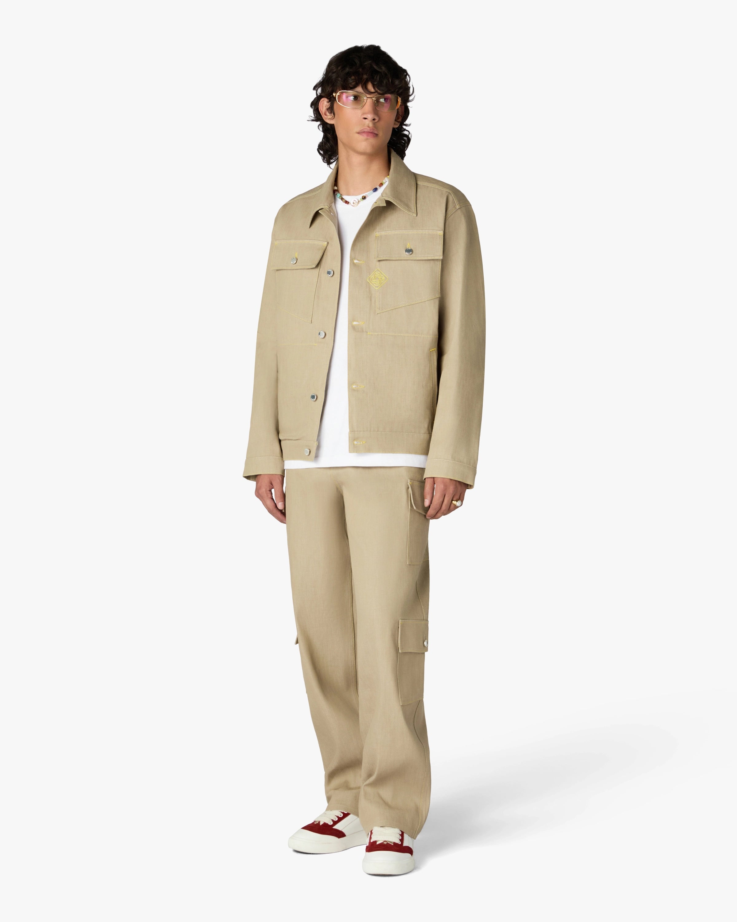 Casablanca Desert Canvas jeans beige denim giapponese