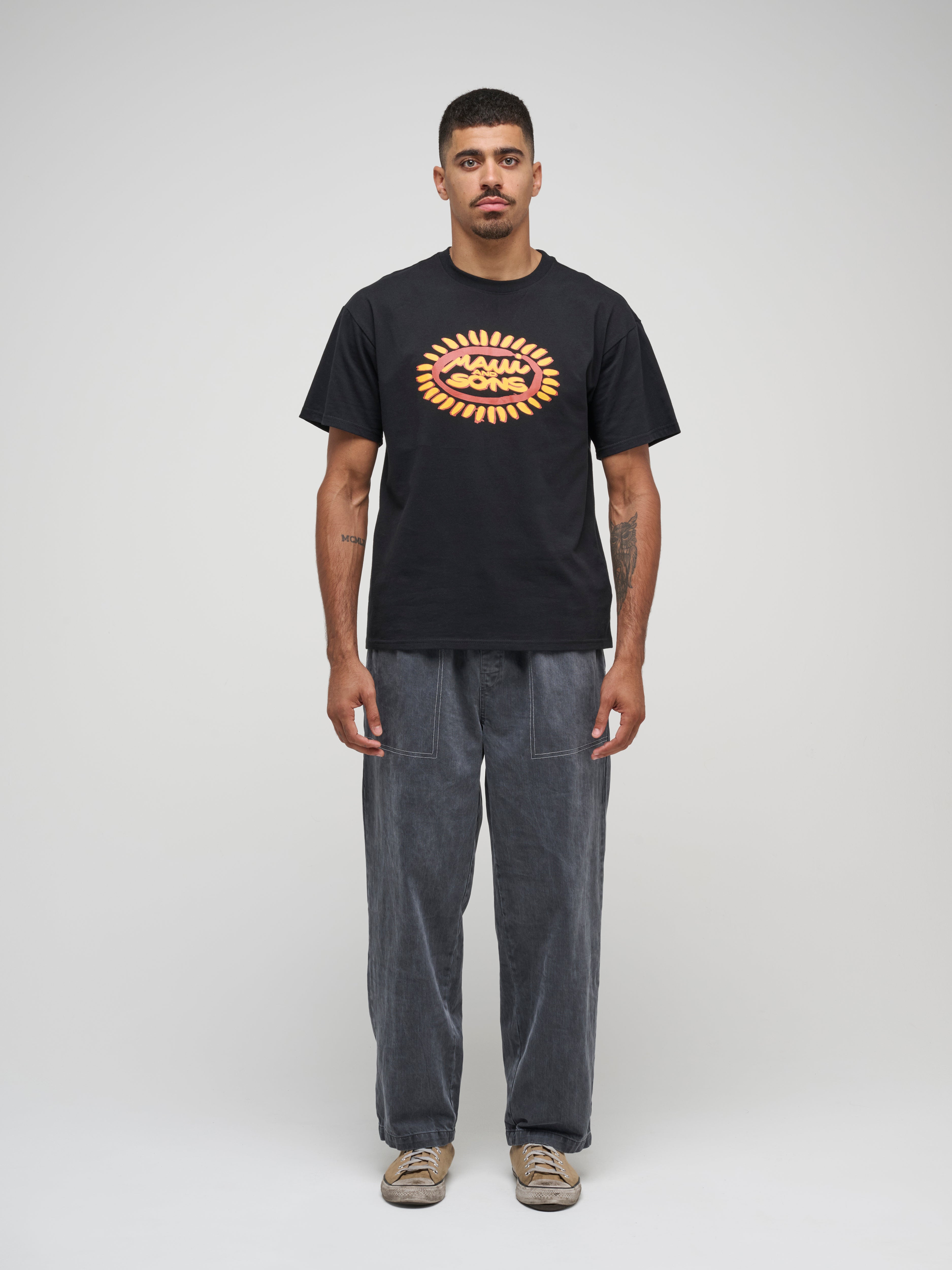 Maui and Sons Awakening Boxy Fit T-Shirt maglietta nera