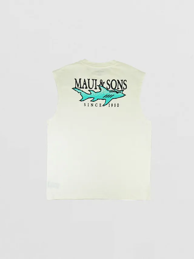 Maui and Sons Rooster Muscle Tank canotta cotone osso