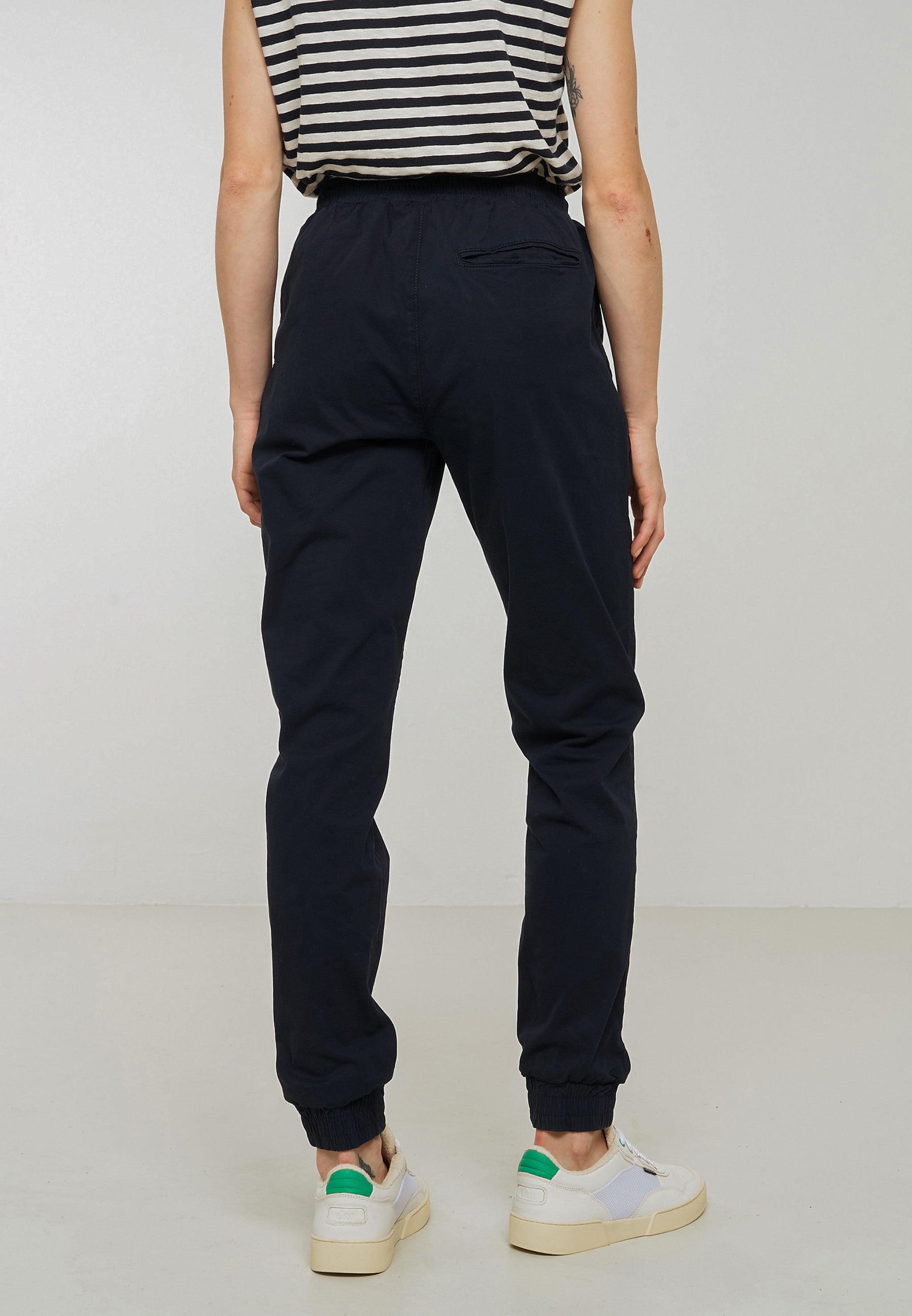 Recolution Calathea pantaloni chino dark navy cotone bio