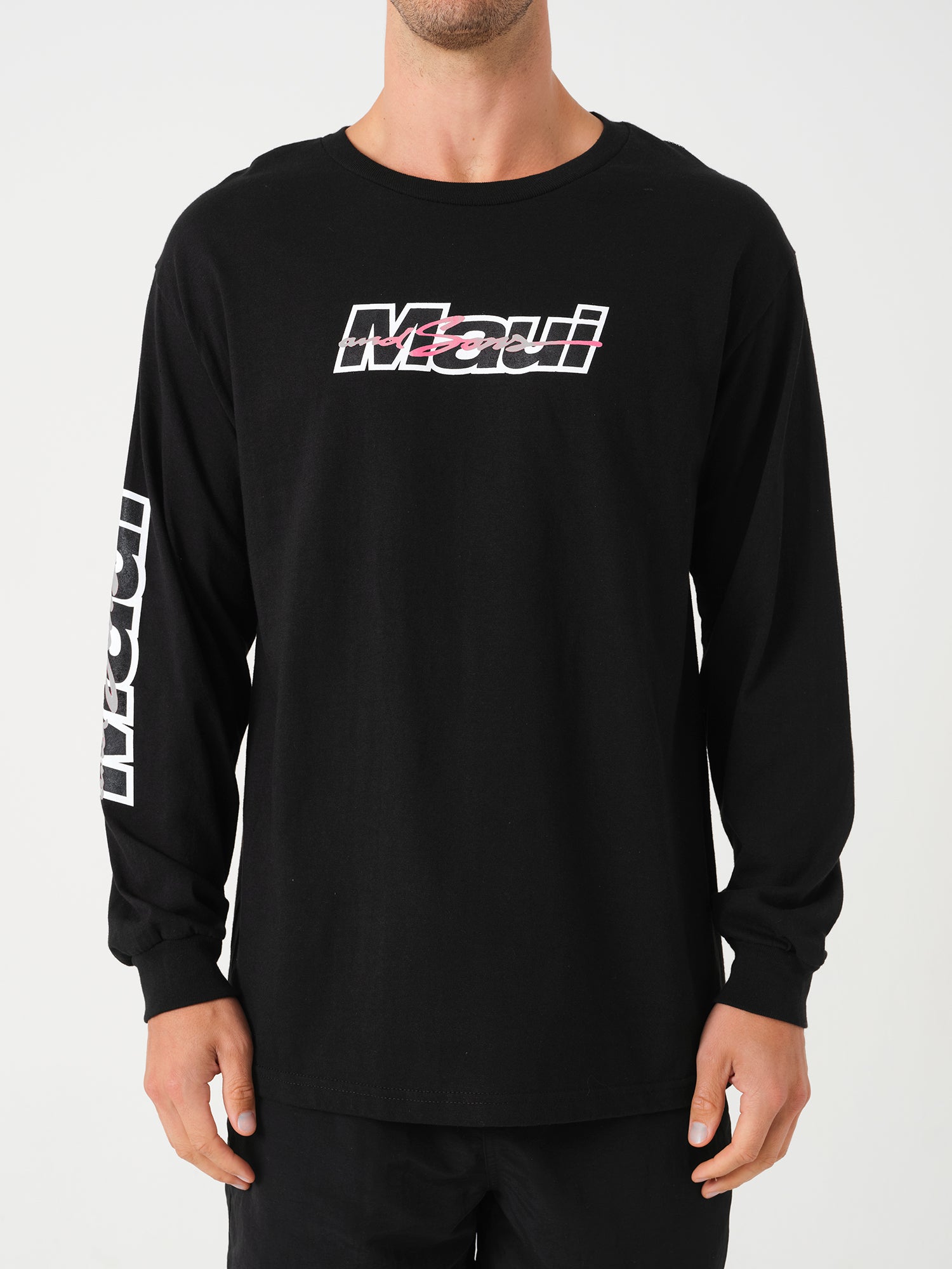 Maui and Sons Speed maglia maniche lunghe nera