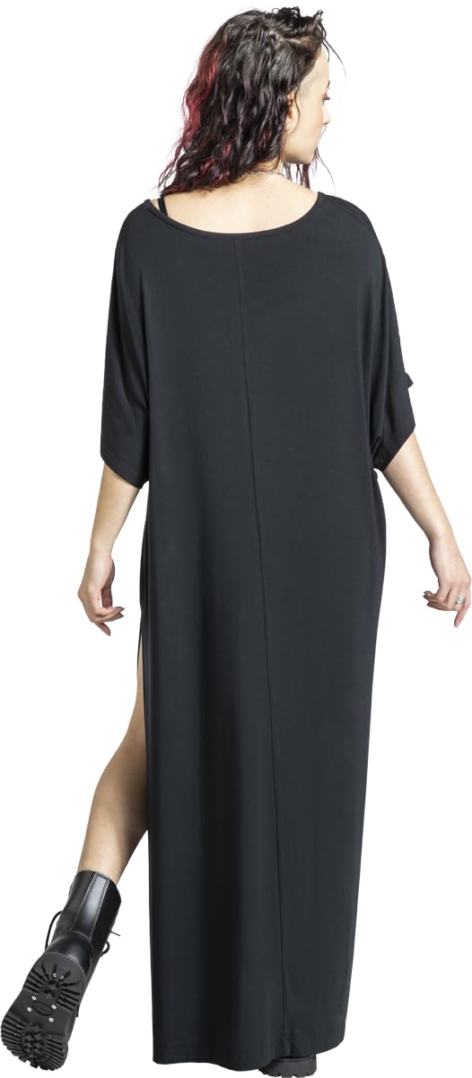 Gothicana by EMP Corporate Goth abito nero S midi